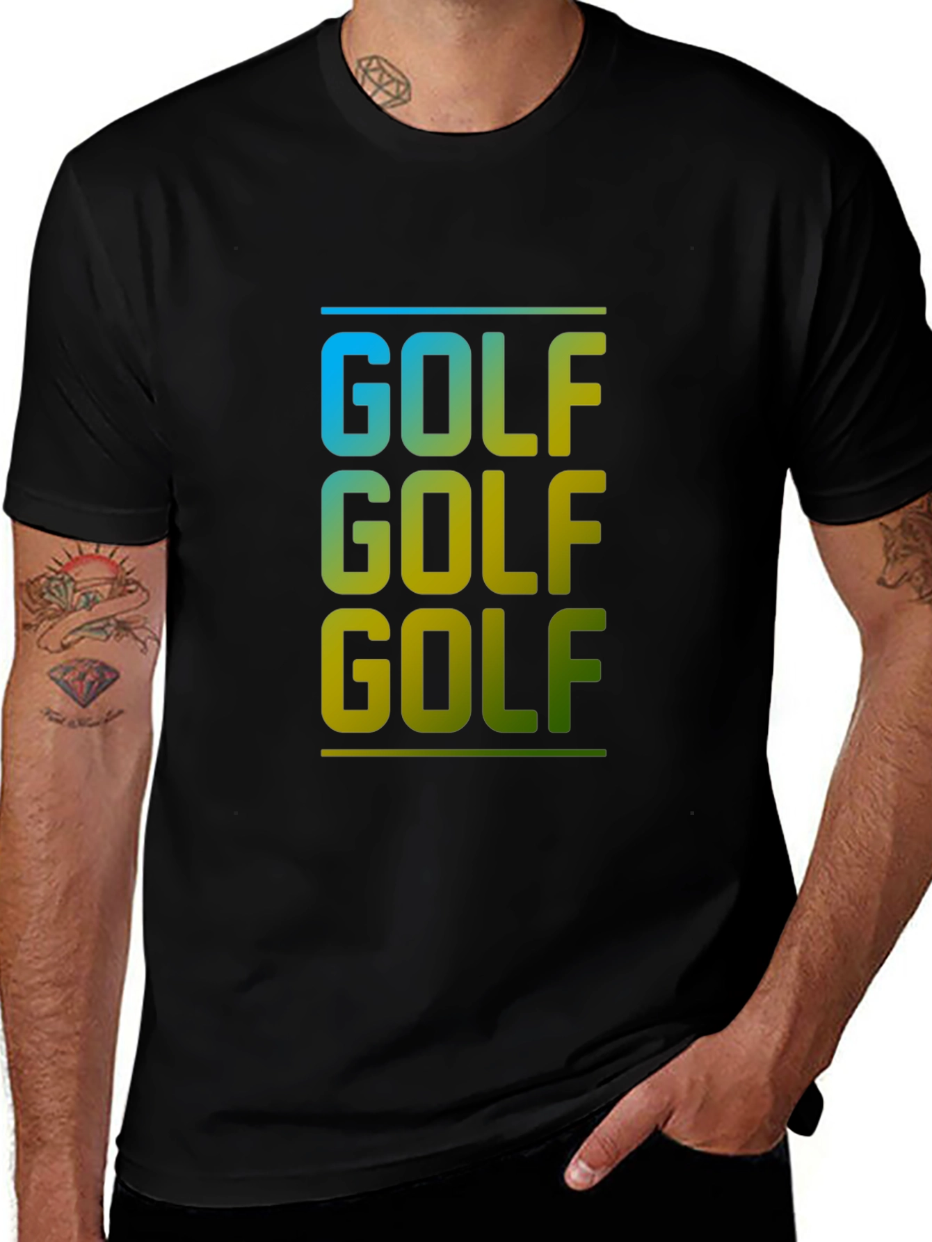 Golf Lover Tee - Gradient Design