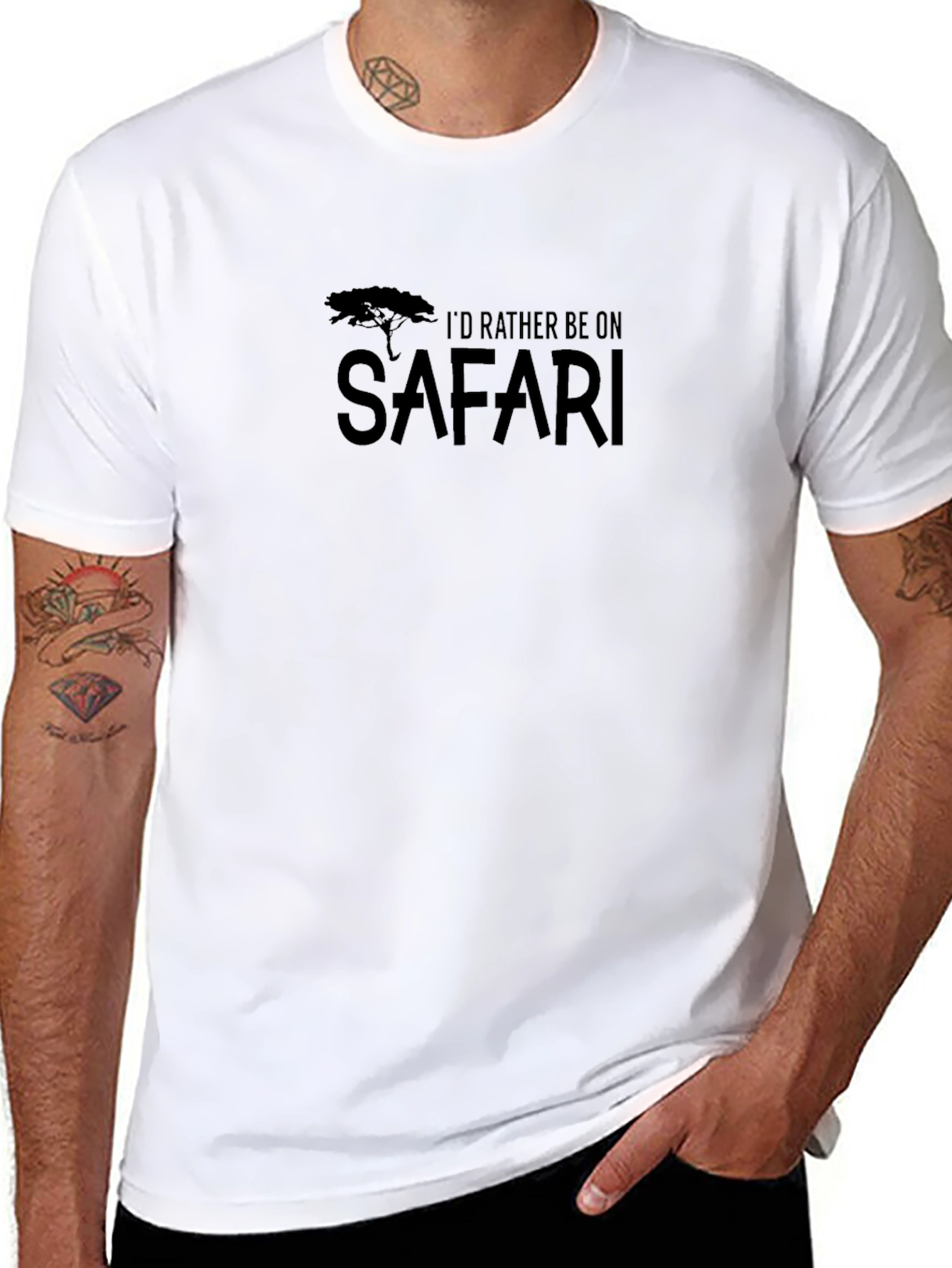 Safari T-Shirt - Id Rather Be On Safari