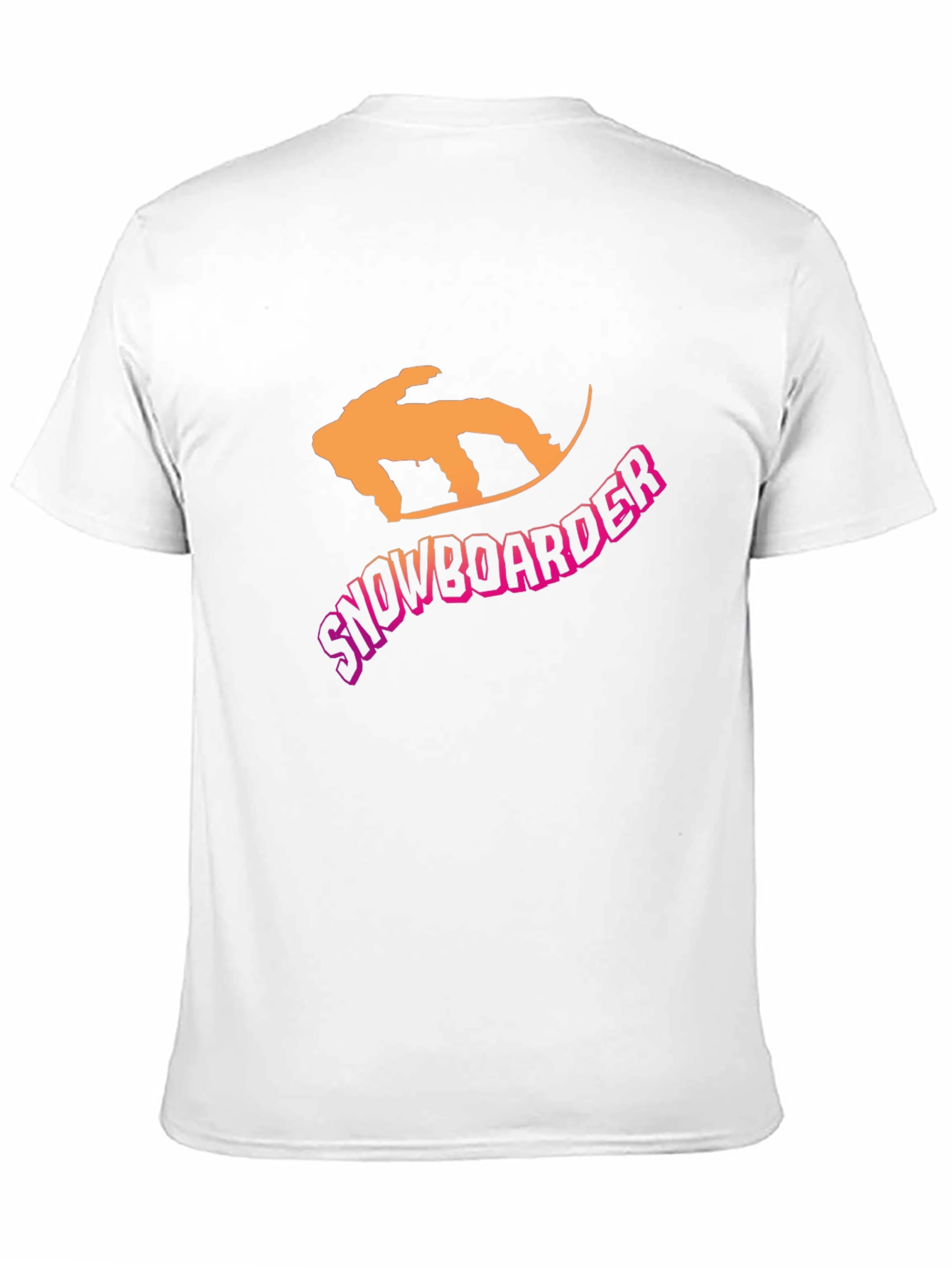 Snowboarder Graphic Tee - Black Crew Neck T-Shirt