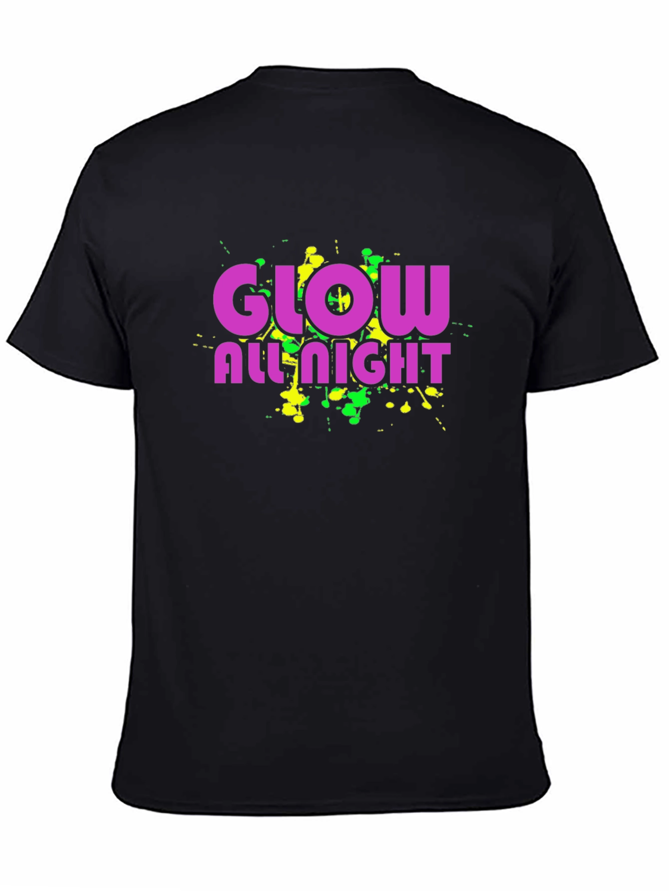 Glow All Night Black T-Shirt