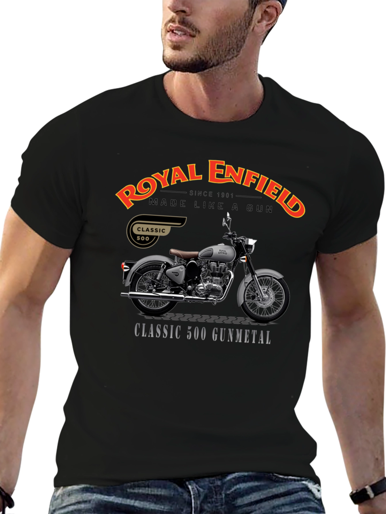 Royal Enfield Classic 500 Gunmetal T-Shirt