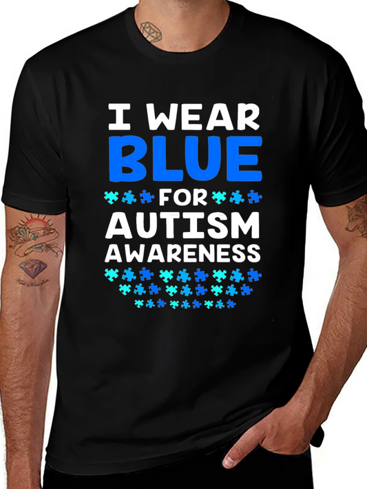 Autism Awareness T-Shirt - I Wear Blue