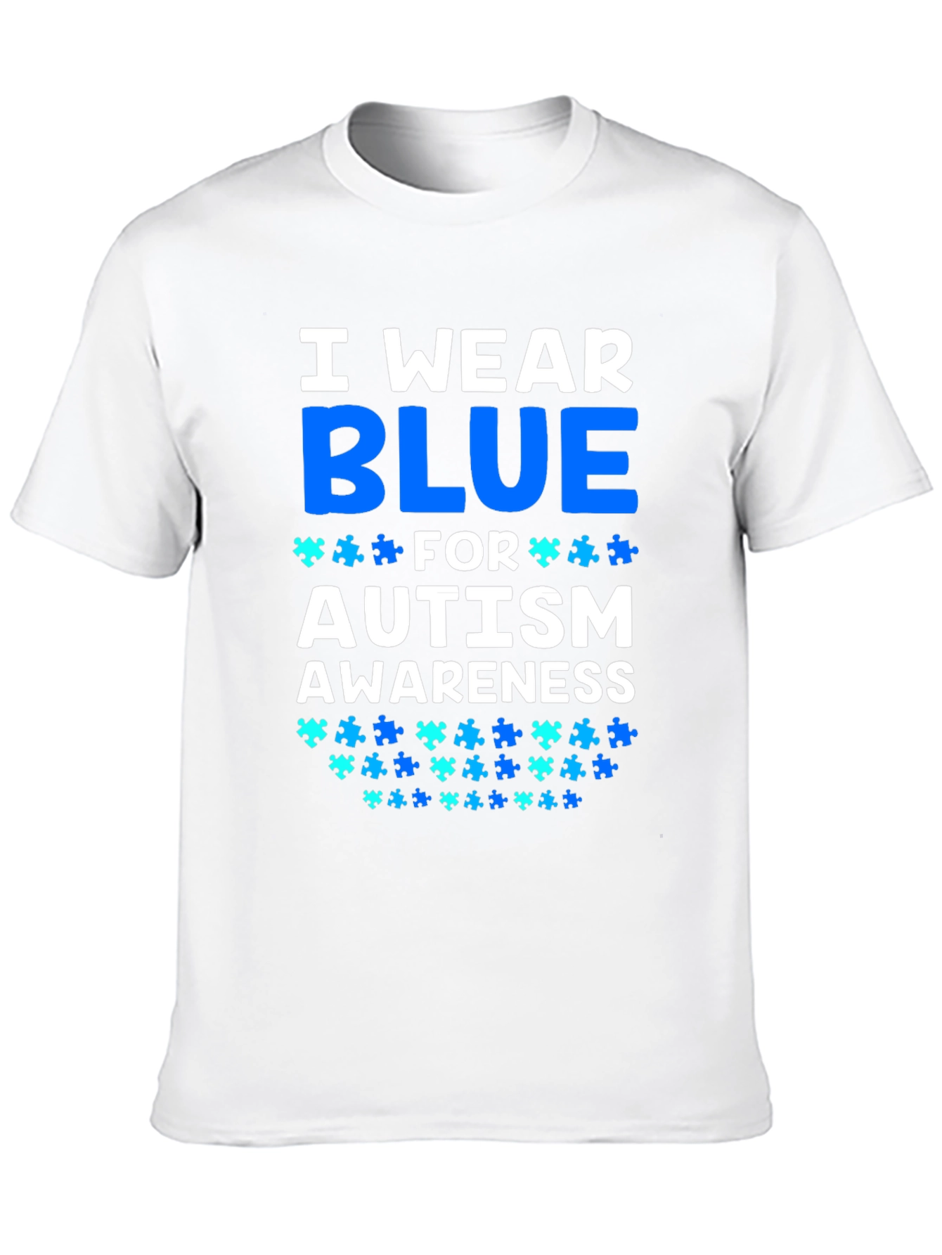 Autism Awareness T-Shirt - I Wear Blue