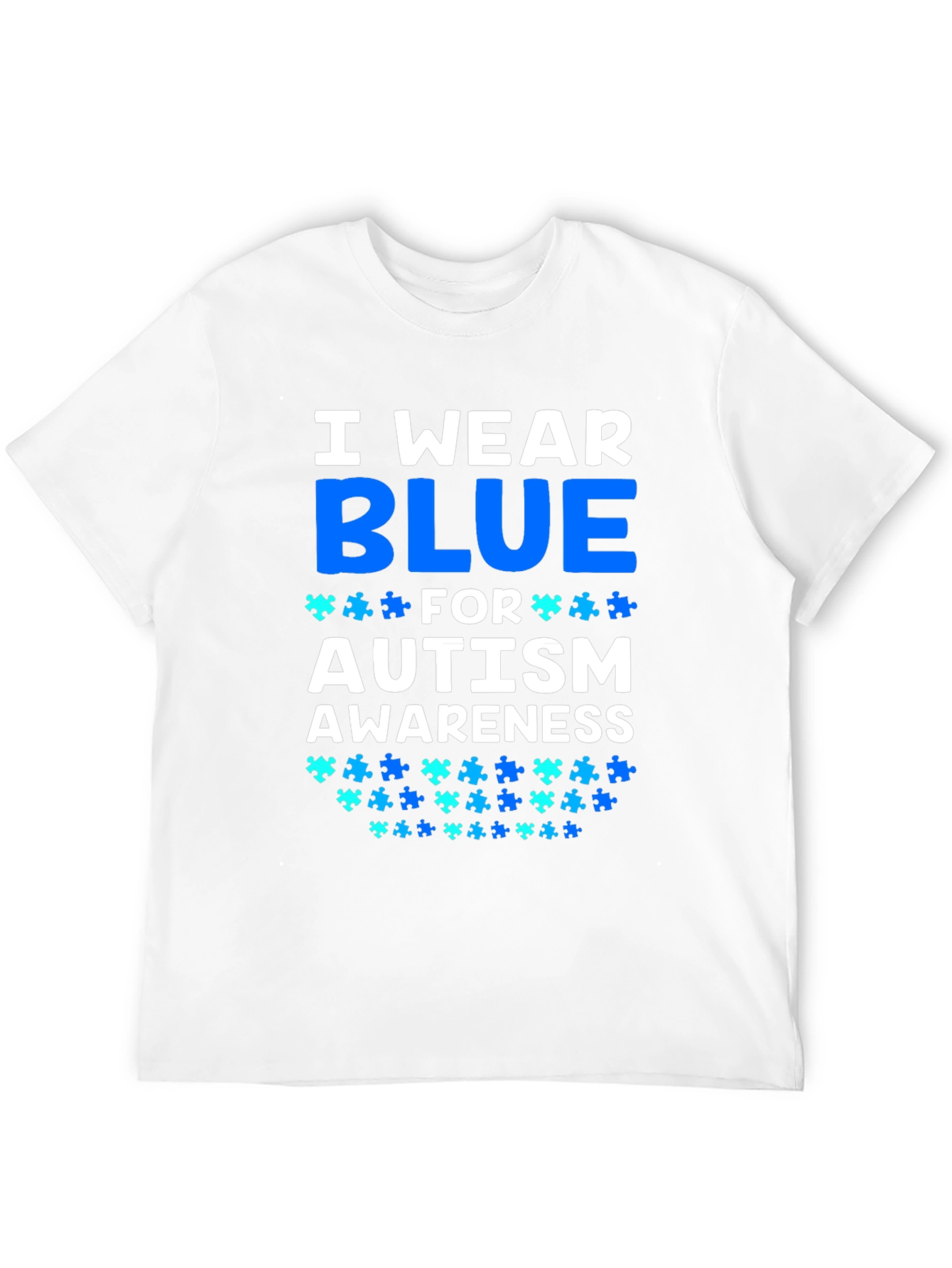 Autism Awareness T-Shirt - I Wear Blue