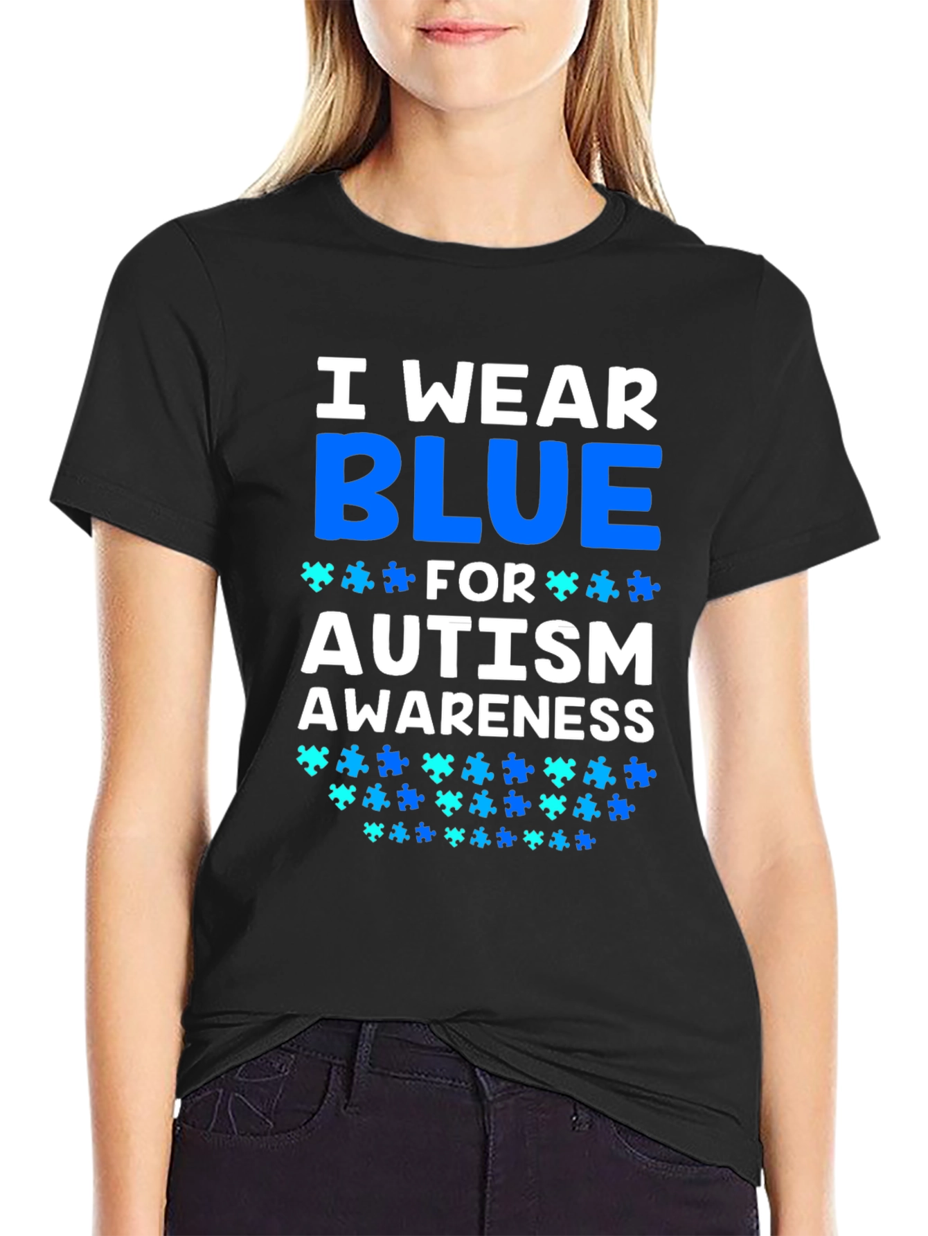 Autism Awareness T-Shirt - I Wear Blue