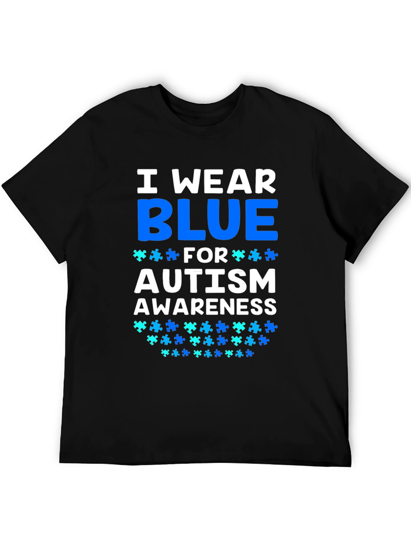 Autism Awareness T-Shirt - I Wear Blue