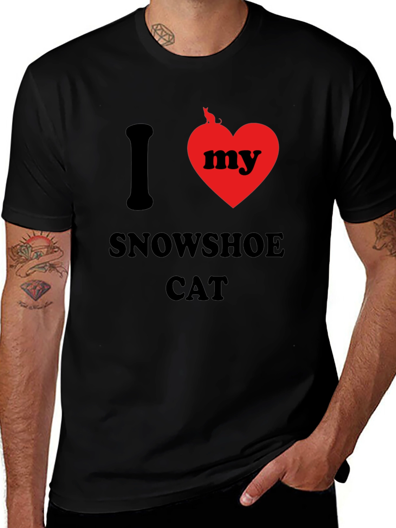 I Love My Snowshoe Cat T-Shirt