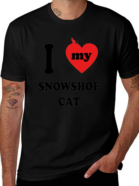 I Love My Snowshoe Cat T-Shirt