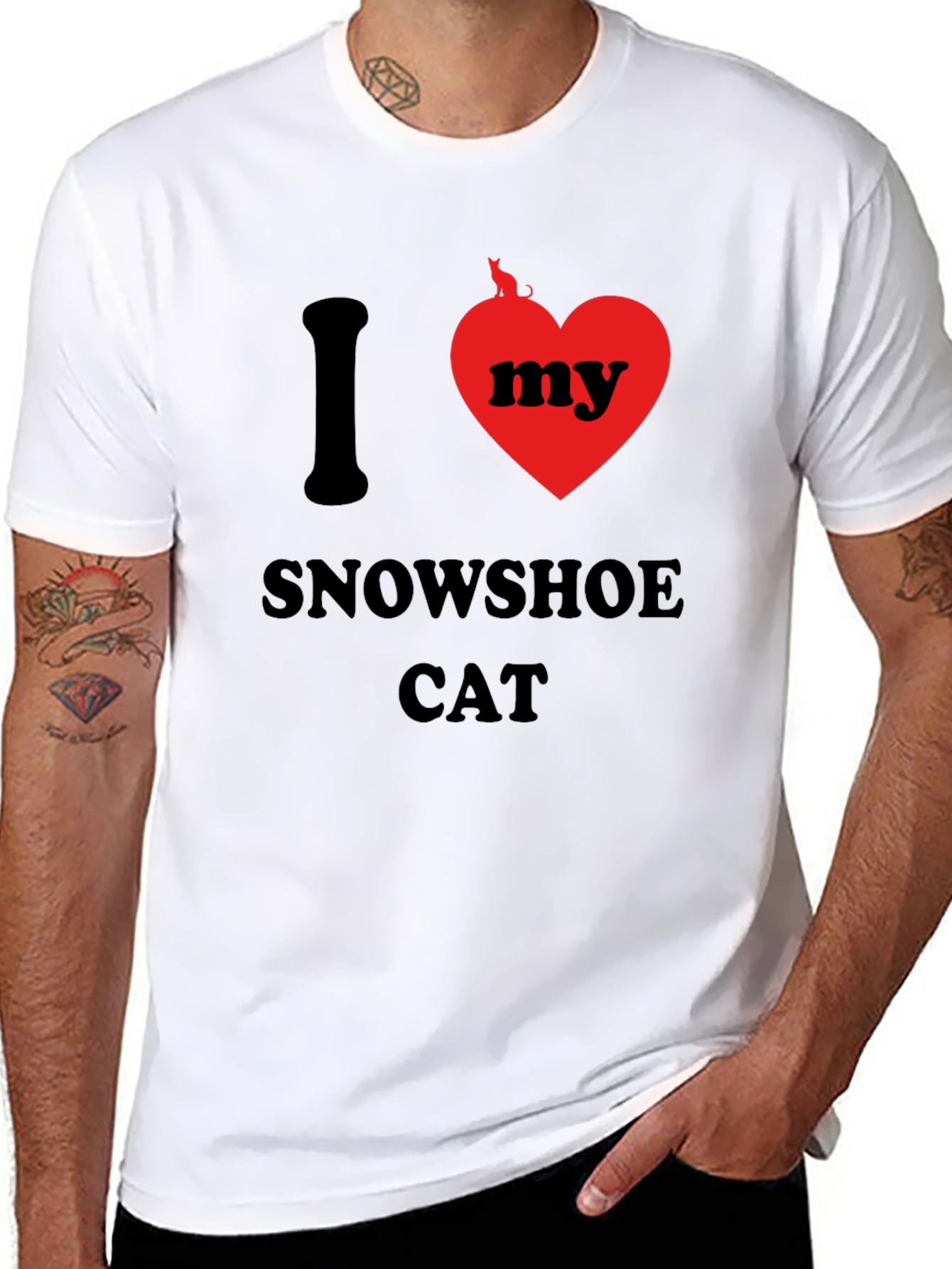 I Love My Snowshoe Cat T-Shirt