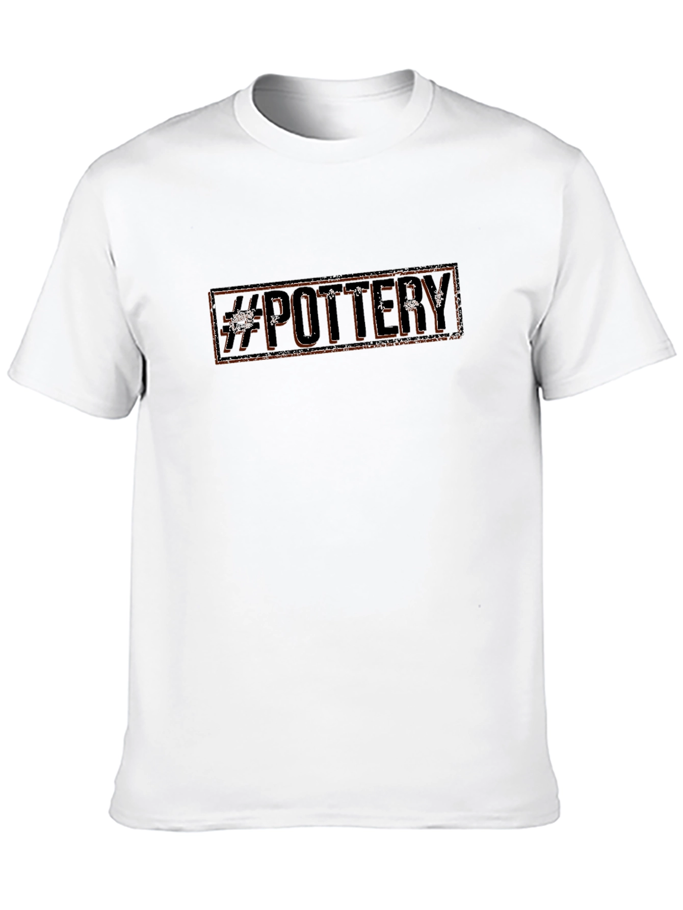 #Pottery Graphic Tee - Black Cotton T-Shirt