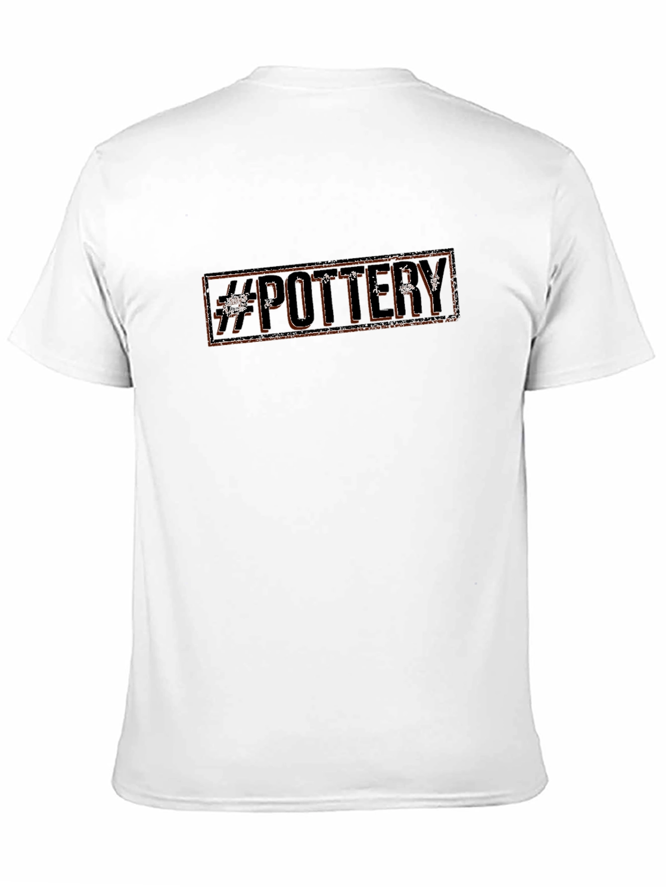 #Pottery Graphic Tee - Black Cotton T-Shirt