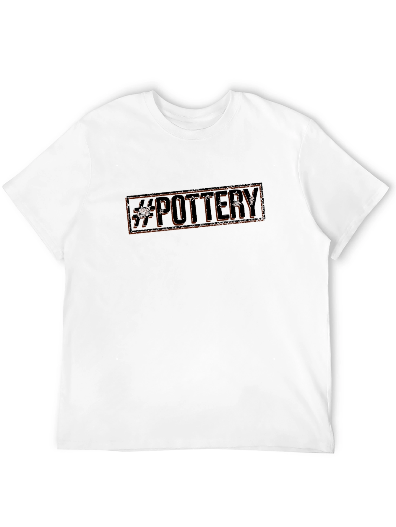 #Pottery Graphic Tee - Black Cotton T-Shirt
