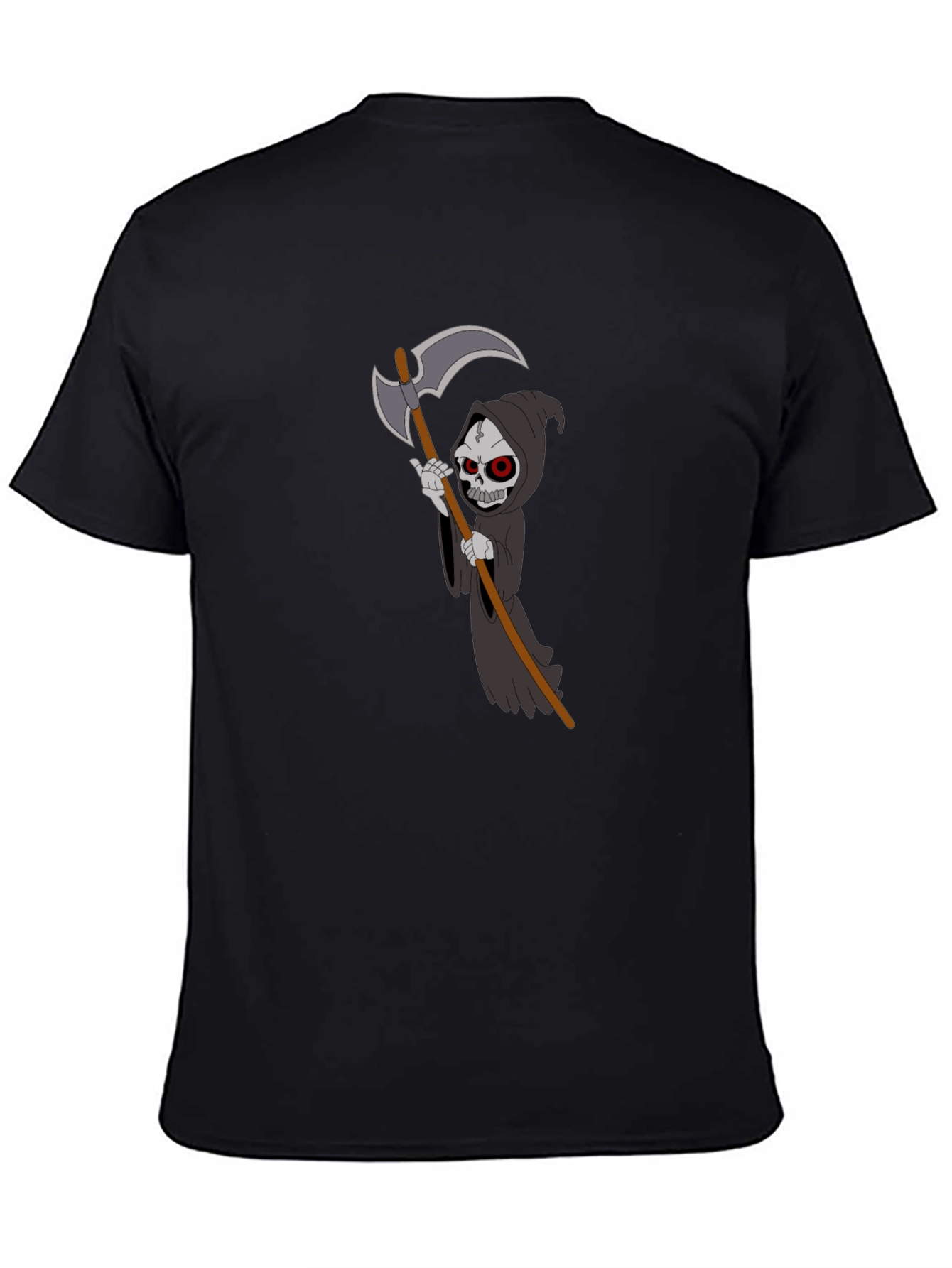 Grim Reaper Graphic T-Shirt - Black Cotton Tee