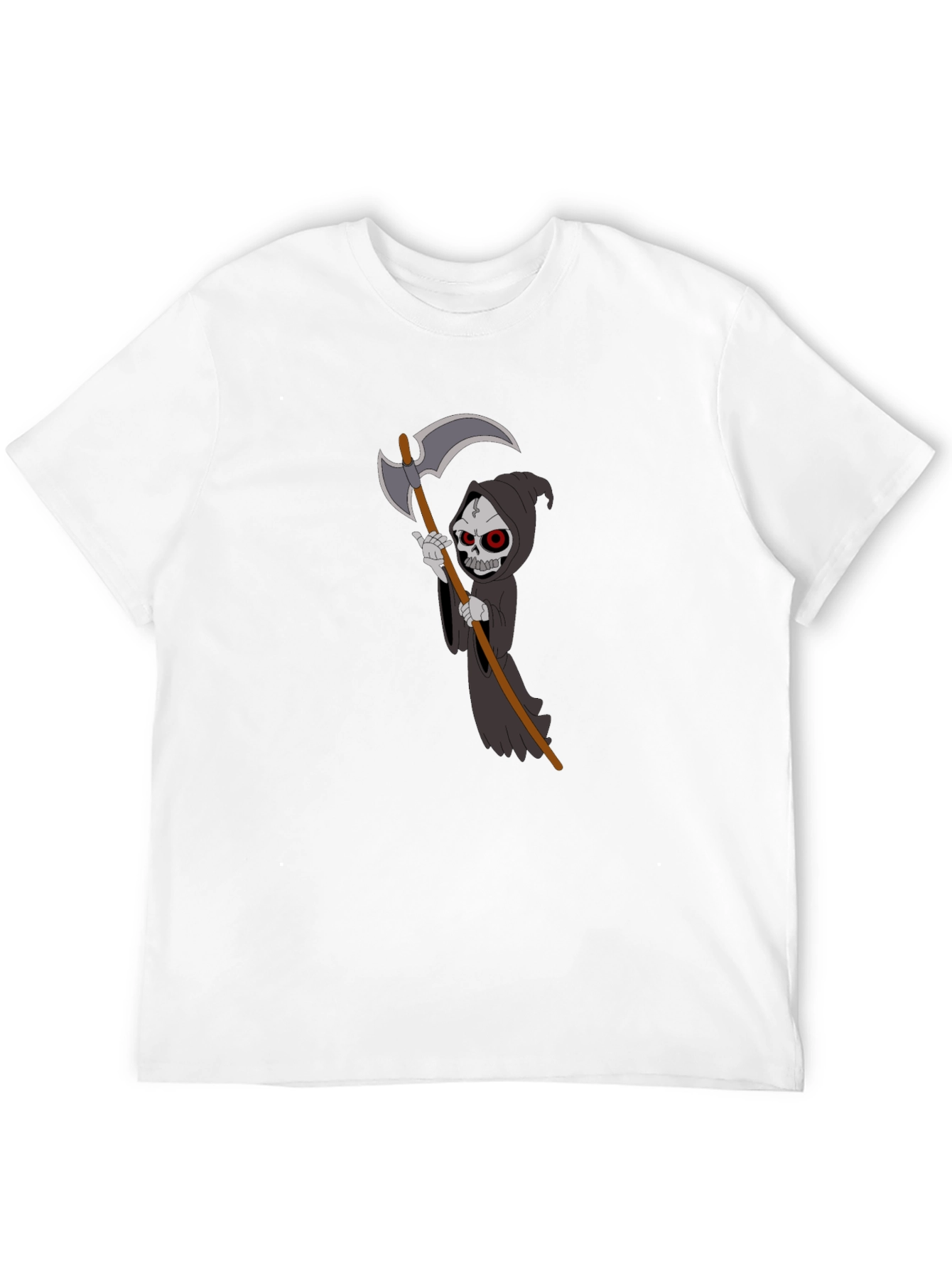 Grim Reaper Graphic T-Shirt - Black Cotton Tee