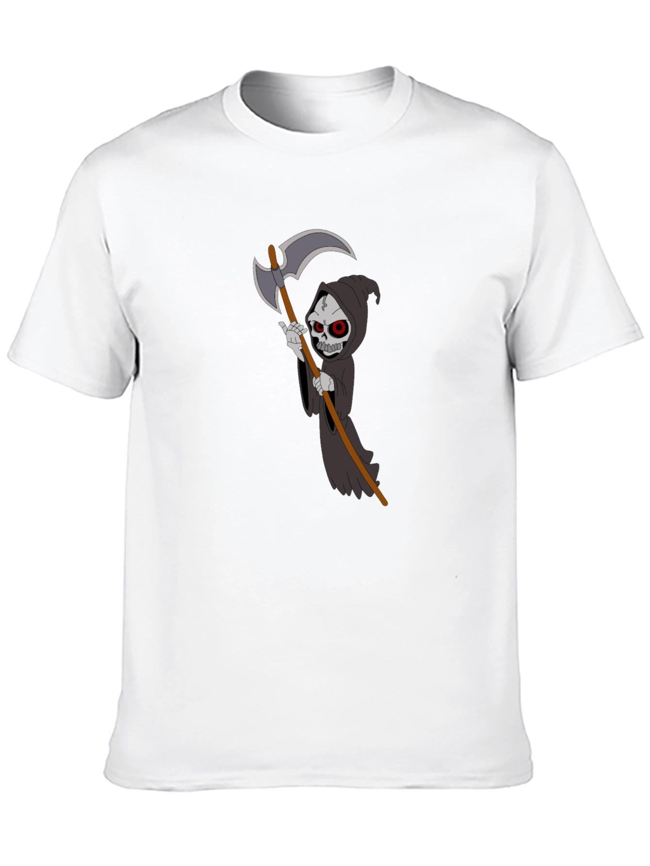 Grim Reaper Graphic T-Shirt - Black Cotton Tee