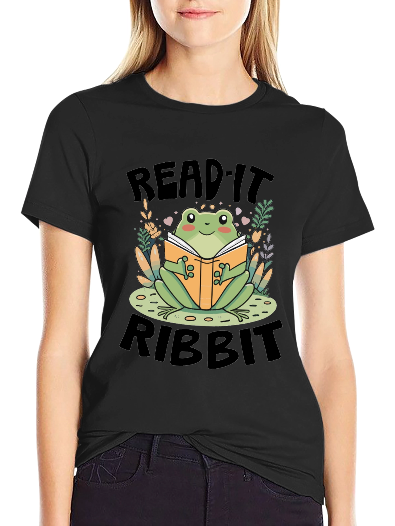 Read It Ribbit Frog Graphic Tee