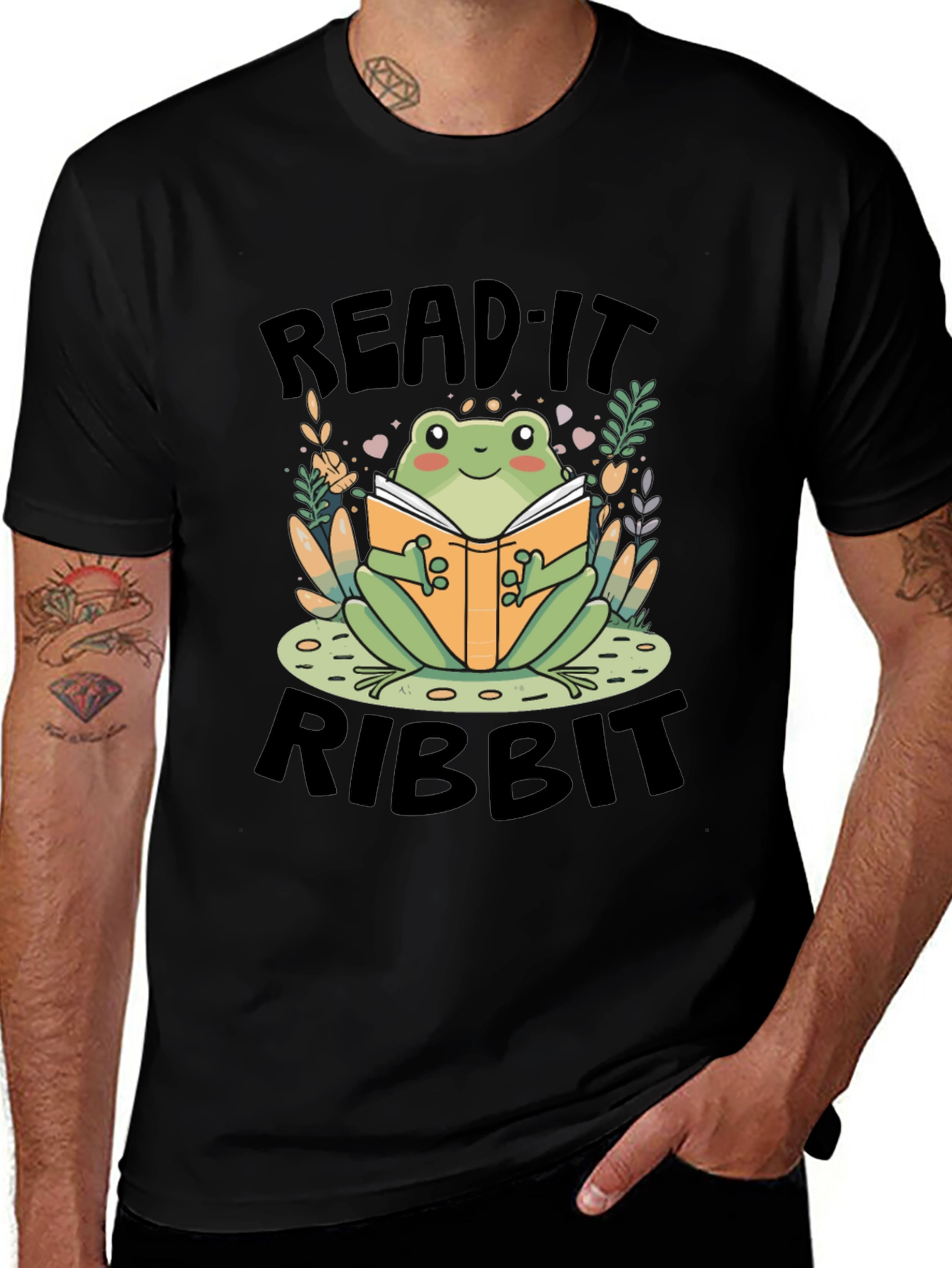 Read It Ribbit Frog Graphic Tee