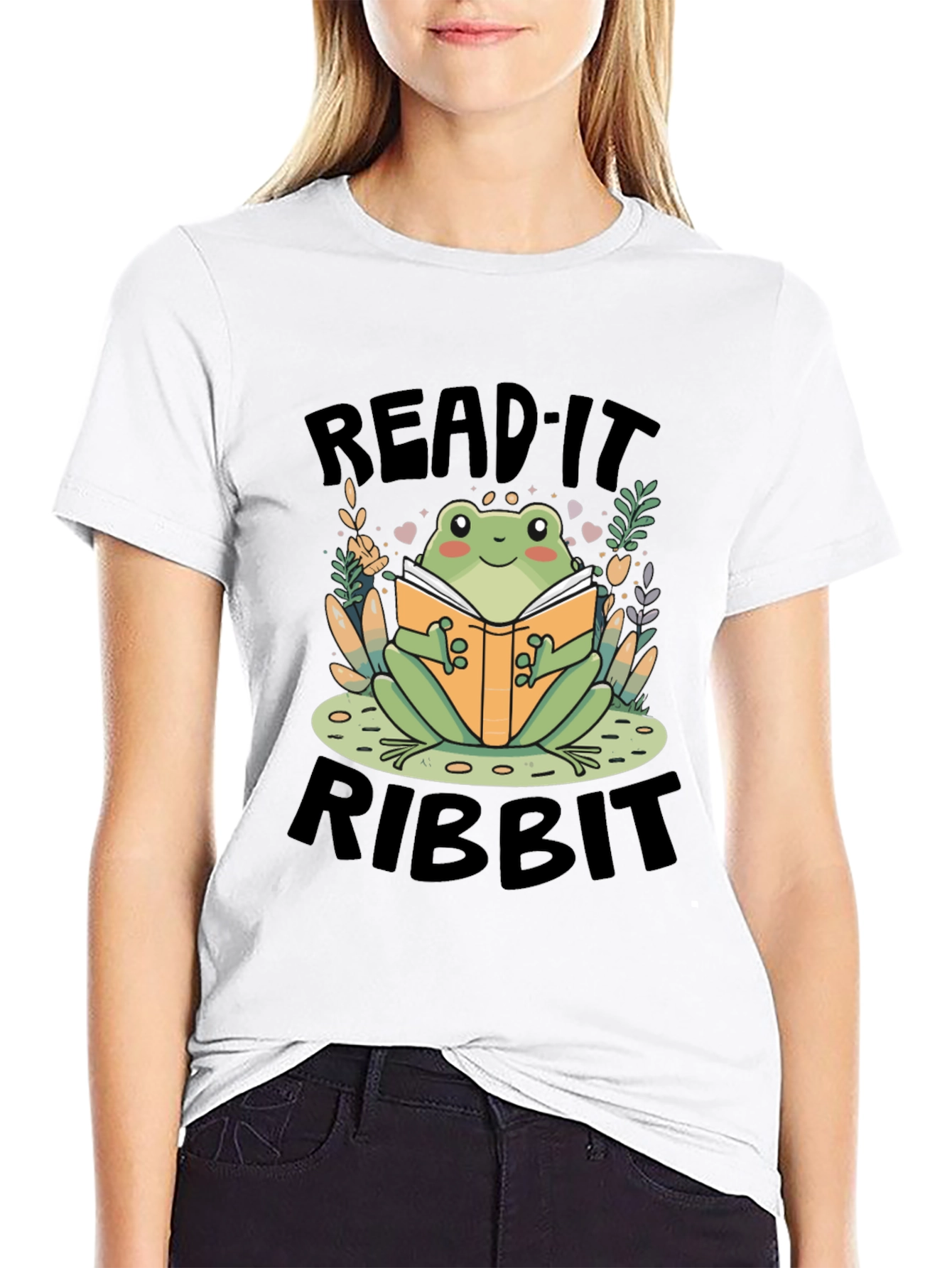 Read It Ribbit Frog Graphic Tee