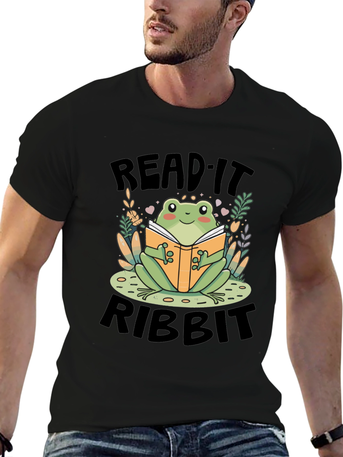 Read It Ribbit Frog Graphic Tee