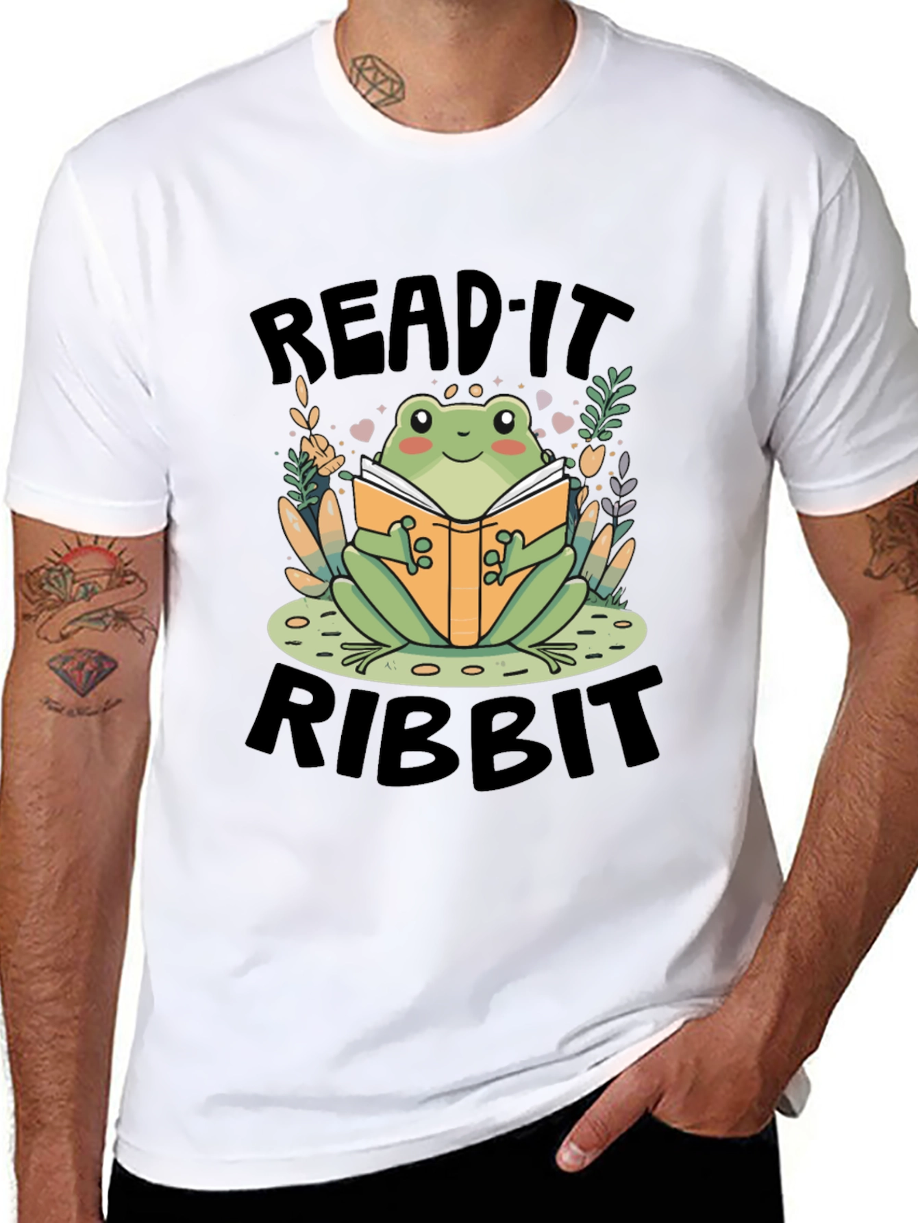 Read It Ribbit Frog Graphic Tee