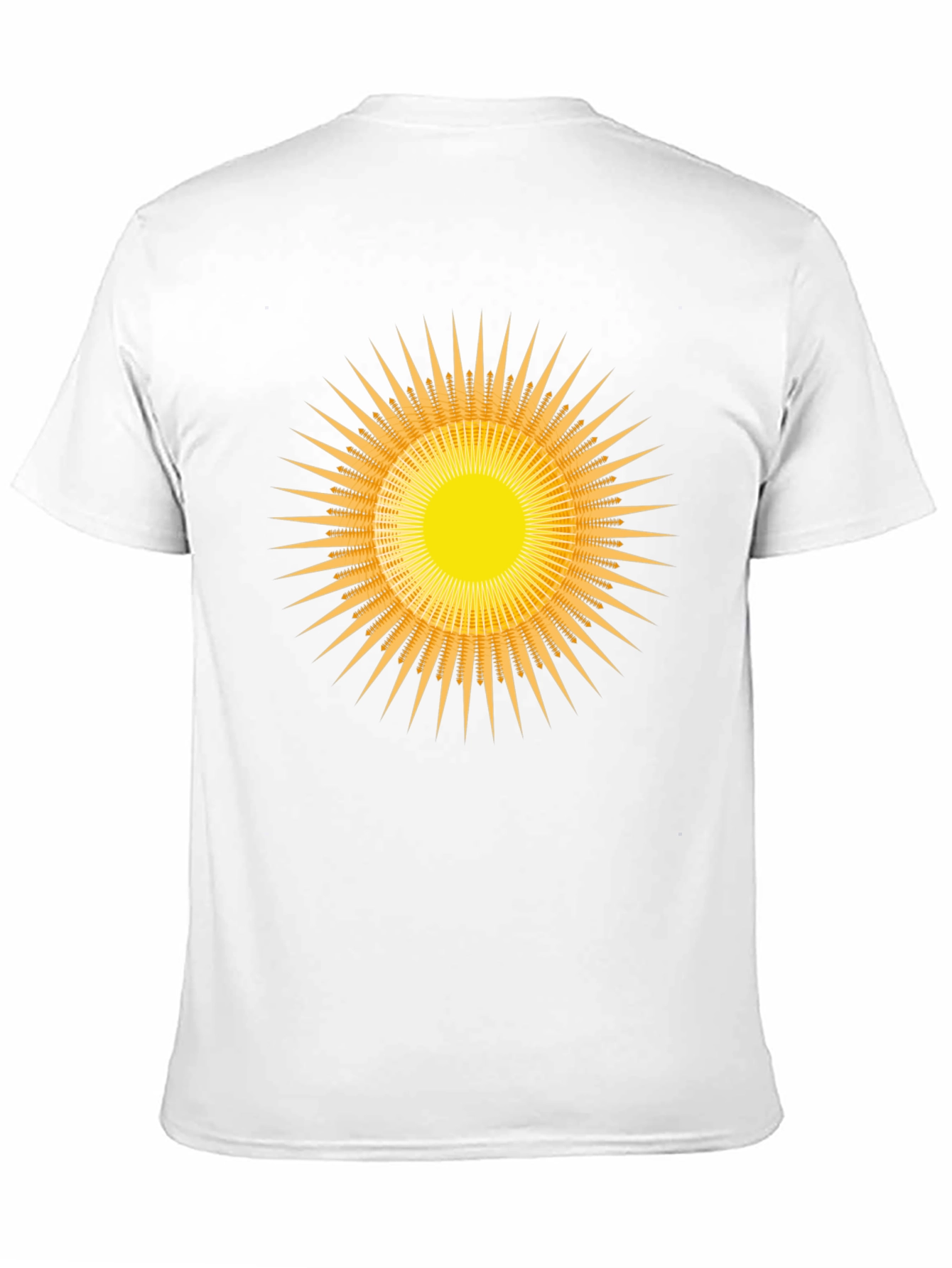 Radiant Sunburst Graphic Black T-Shirt