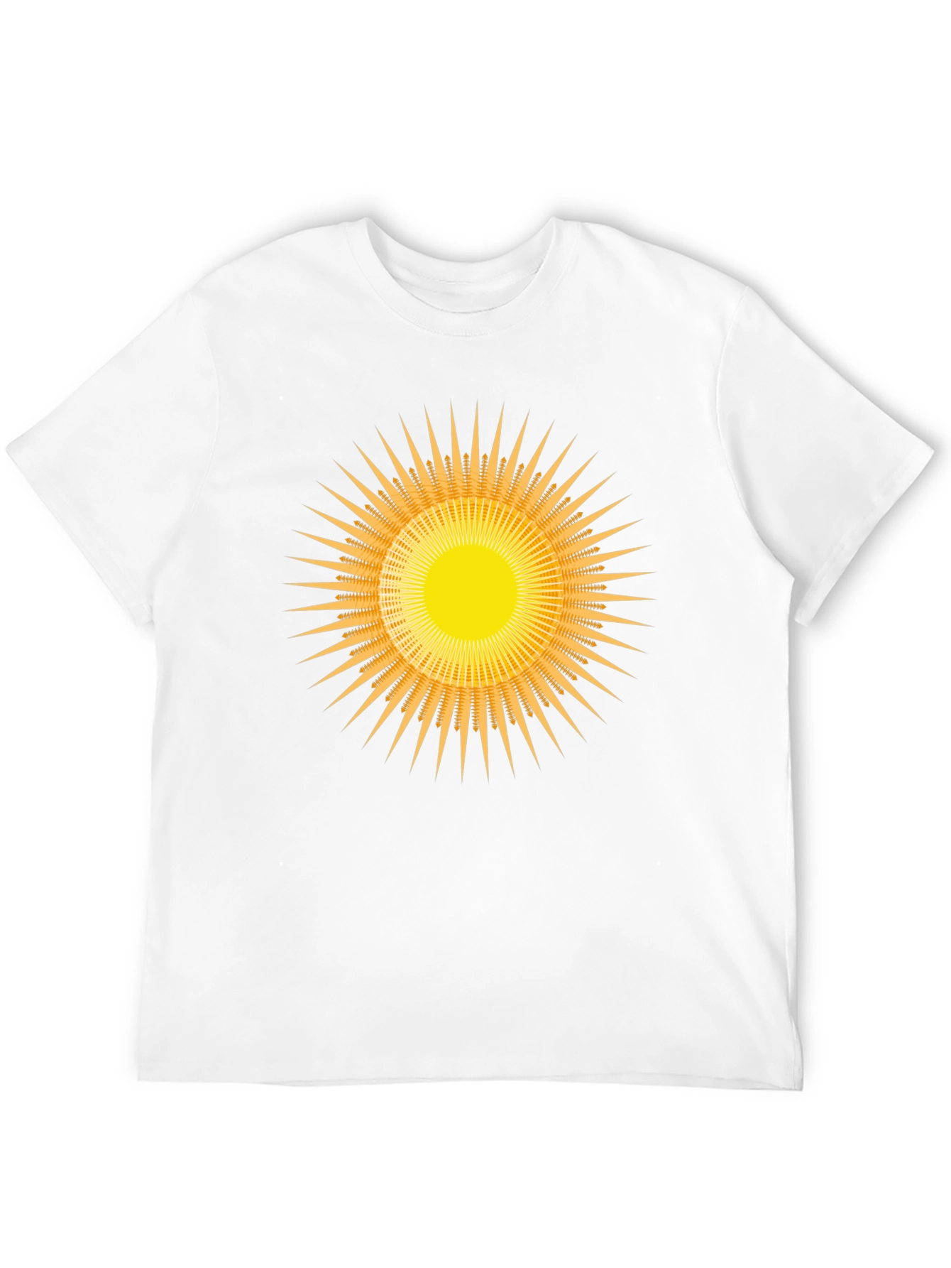 Radiant Sunburst Graphic Black T-Shirt