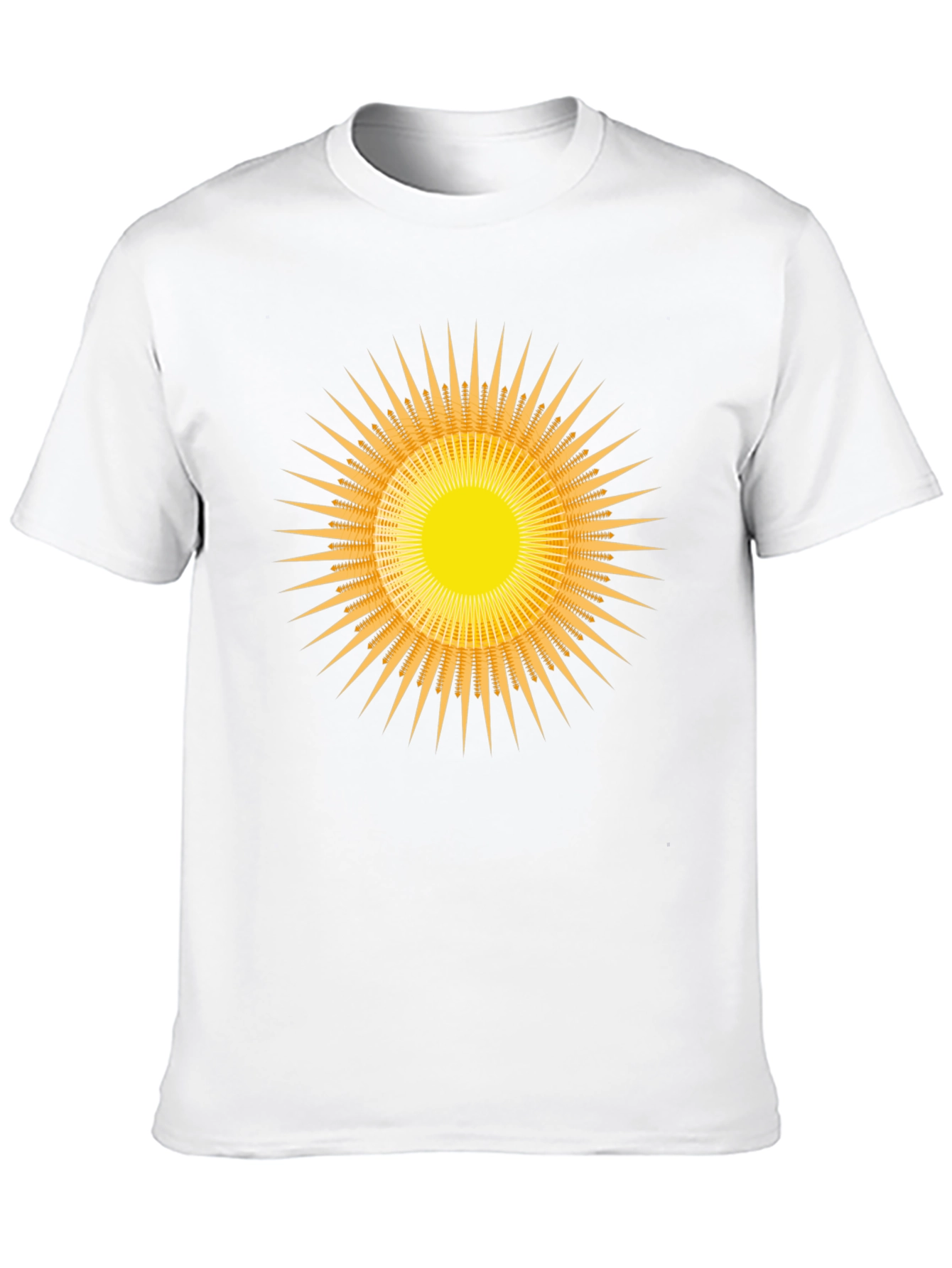 Radiant Sunburst Graphic Black T-Shirt