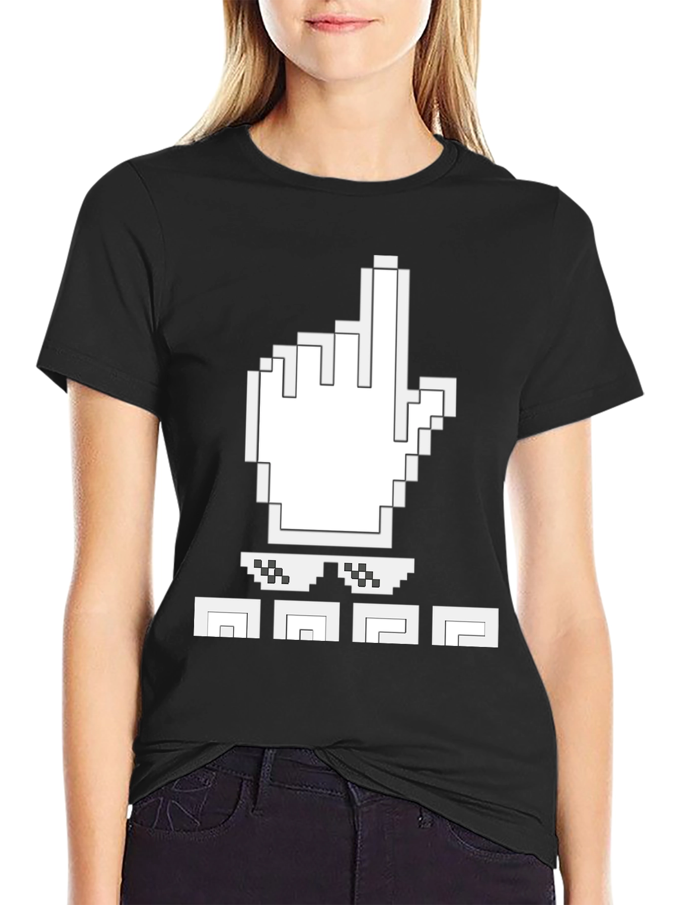 Pixel Hand T-Shirt: Level Up Your Style!