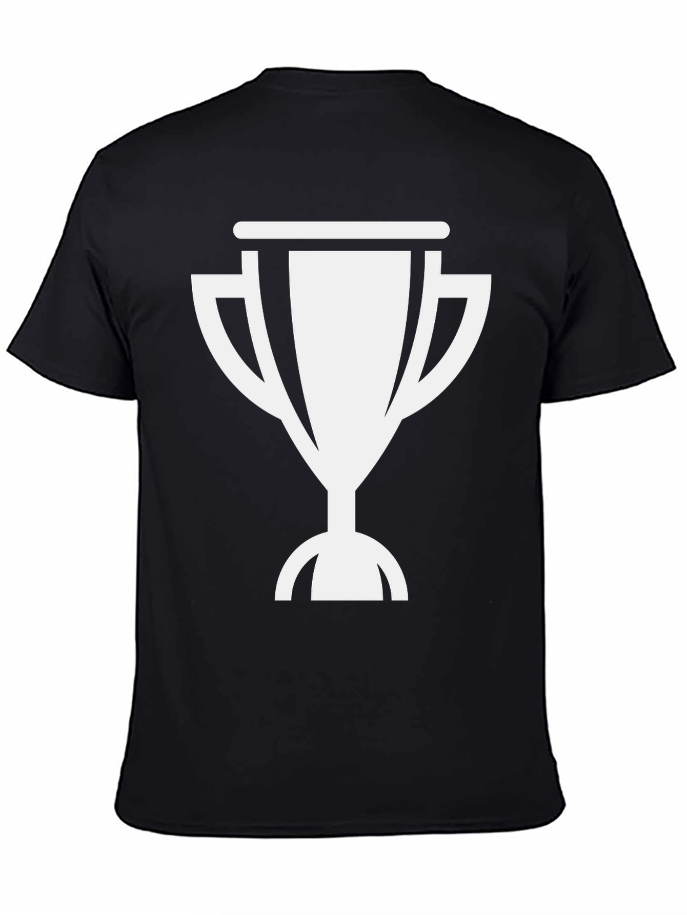 Trophy Graphic Tee - Mens Black Cotton Shirt