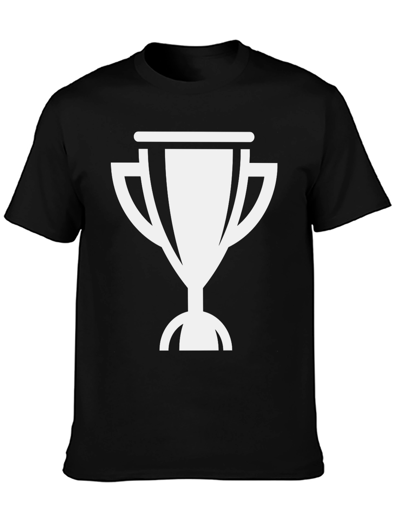 Trophy Graphic Tee - Mens Black Cotton Shirt