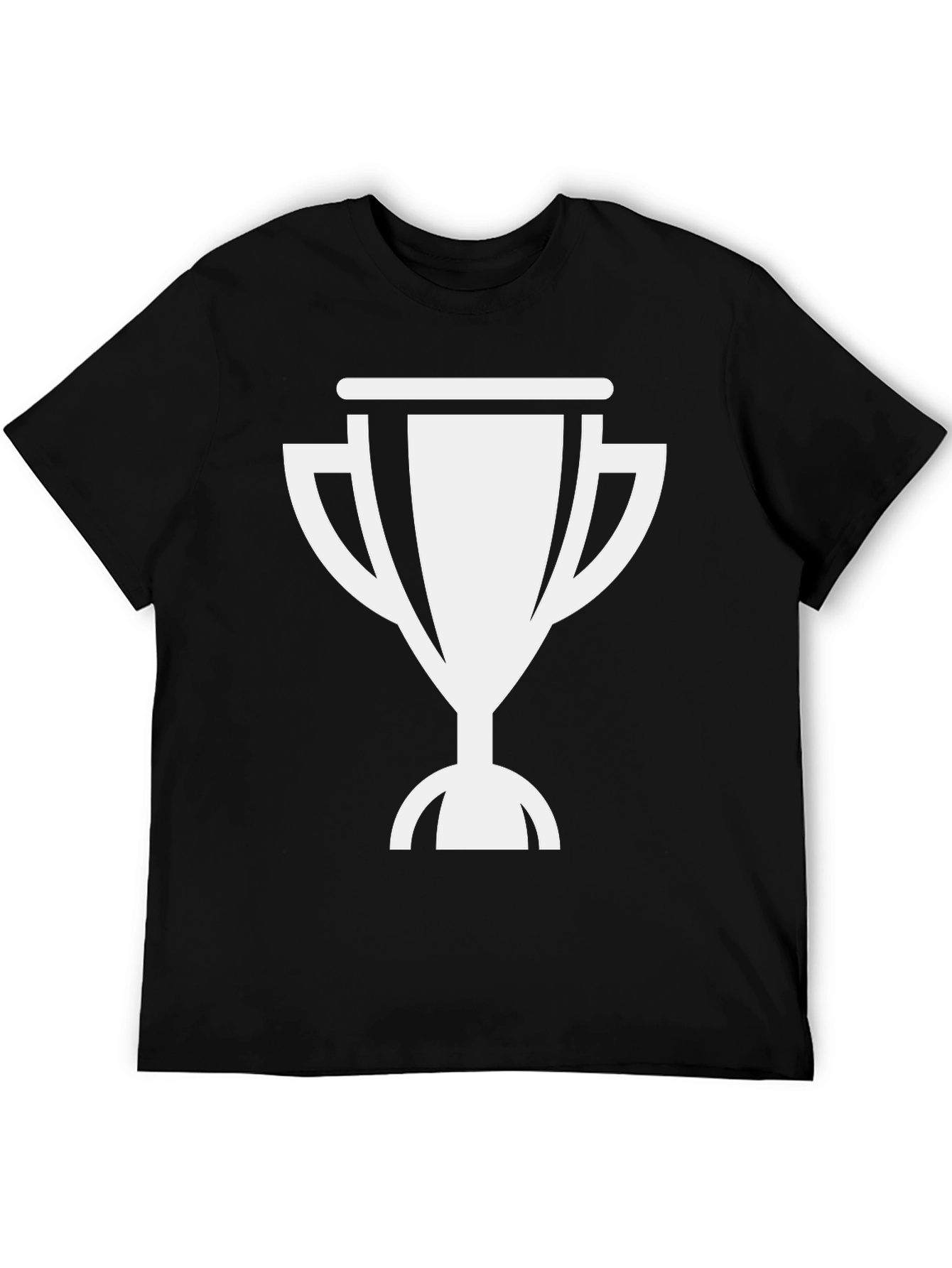 Trophy Graphic Tee - Mens Black Cotton Shirt