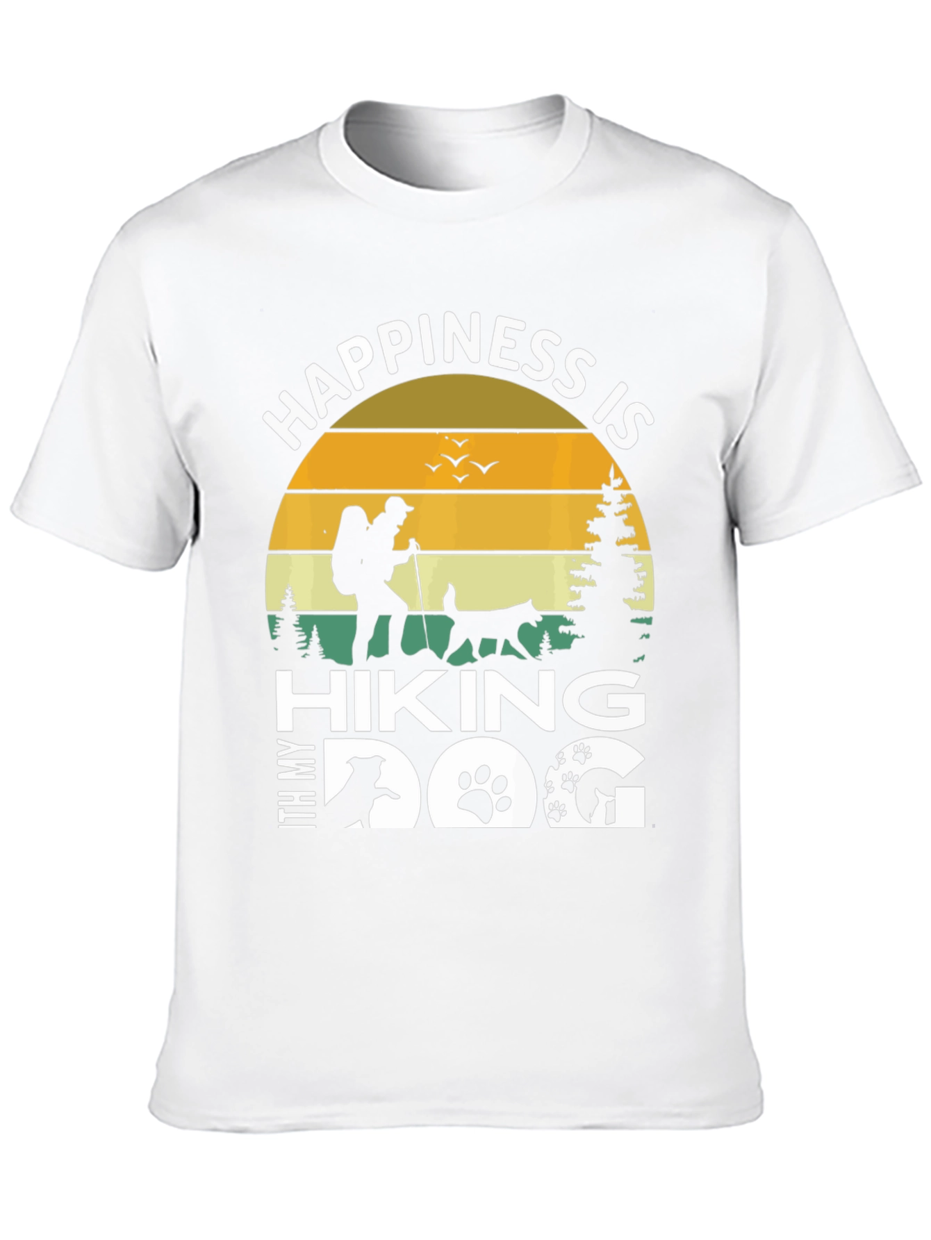 Hiking with My Dog Graphic T-Shirt