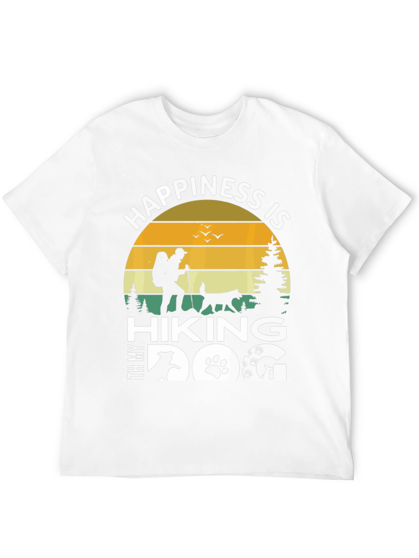 Hiking with My Dog Graphic T-Shirt