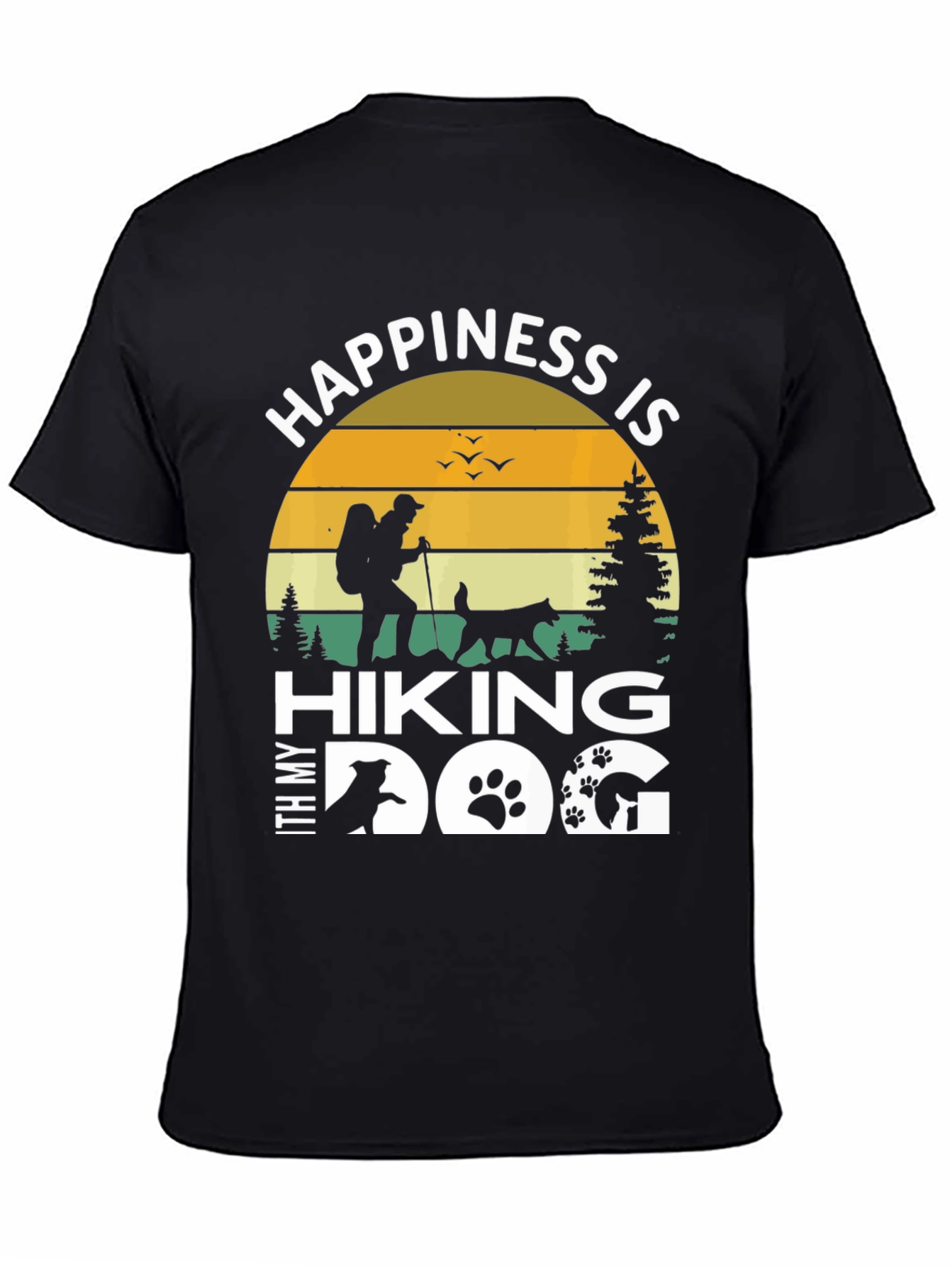 Hiking with My Dog Graphic T-Shirt