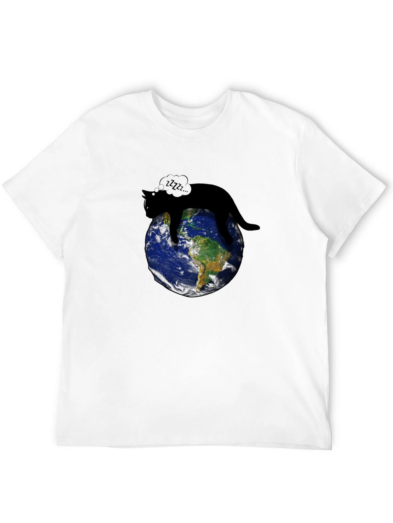 Cat Napping on Earth T-Shirt