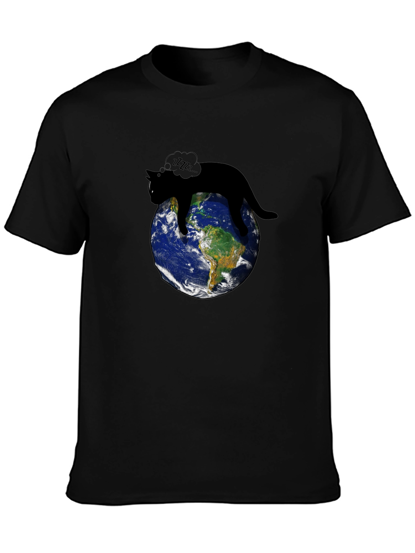 Cat Napping on Earth T-Shirt