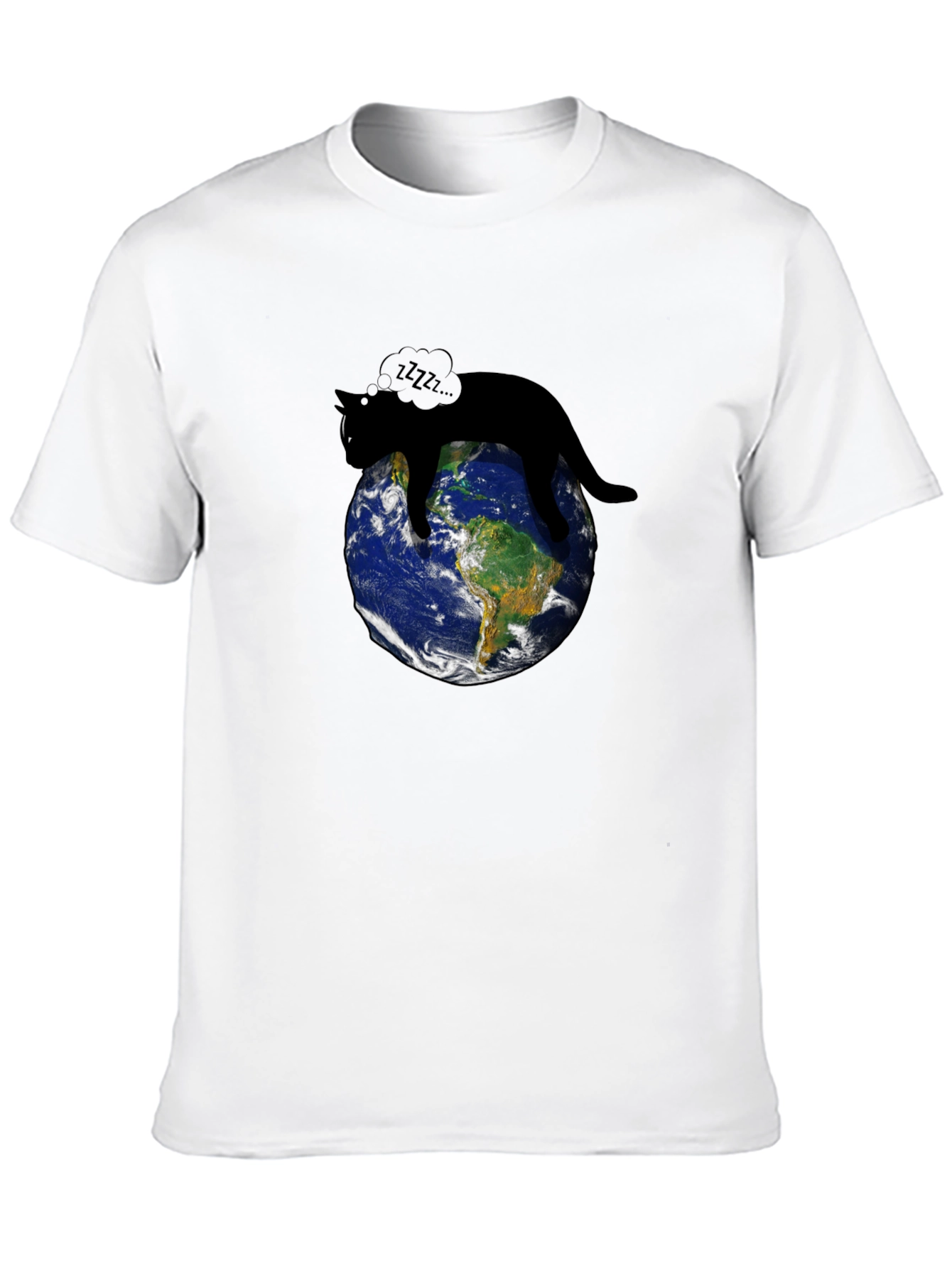 Cat Napping on Earth T-Shirt