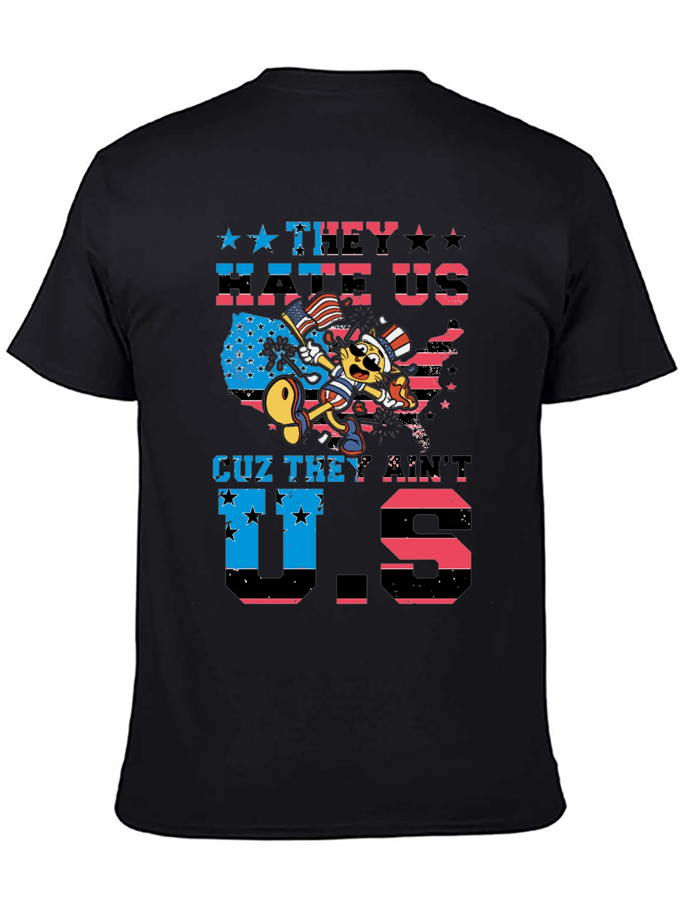 Patriotic Cat T-Shirt - They Hate Us
