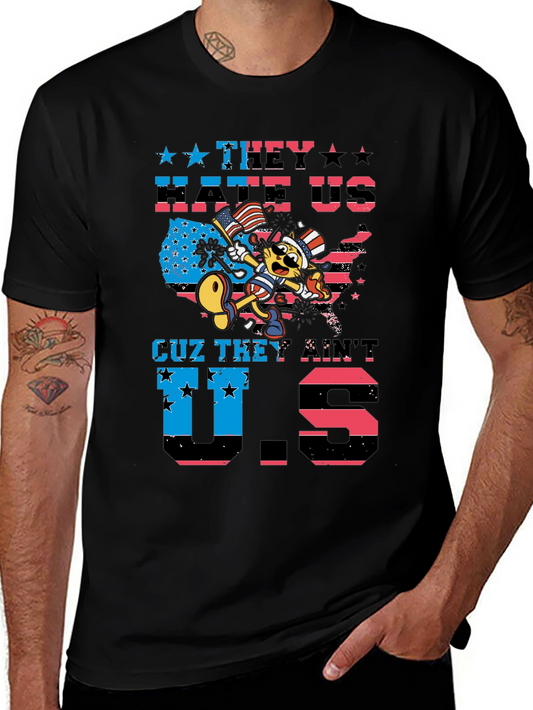 Patriotic Cat T-Shirt - They Hate Us