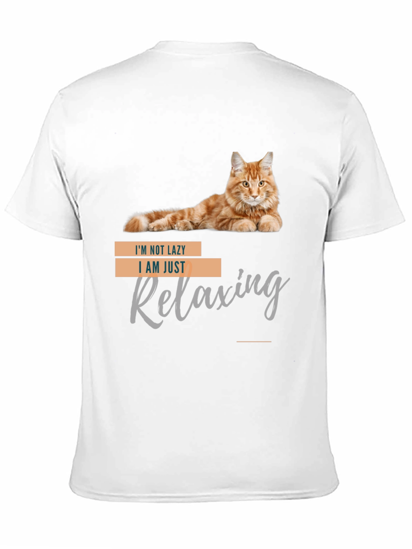 Funny Cat T-Shirt - Im Not Lazy Relaxing
