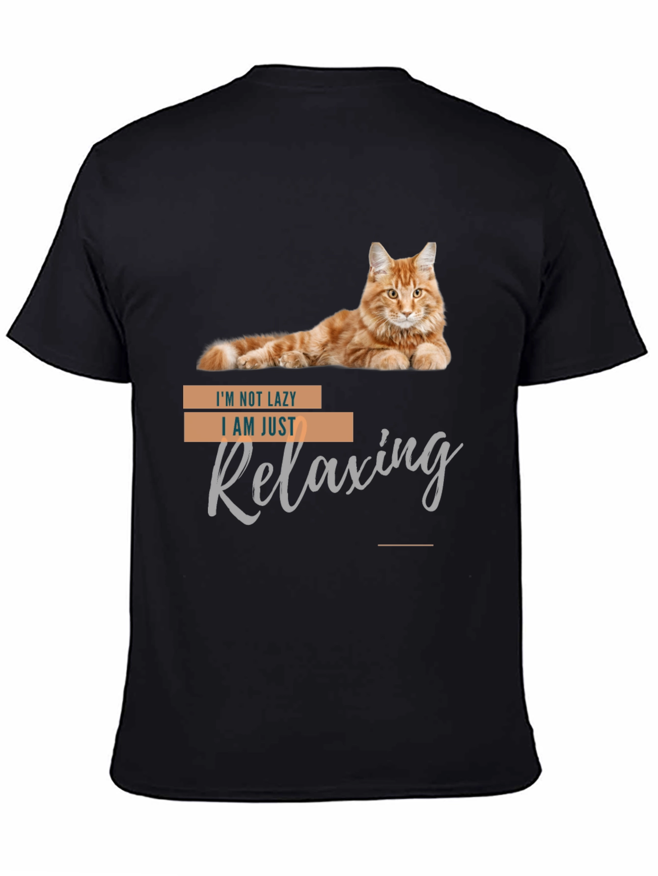 Funny Cat T-Shirt - Im Not Lazy Relaxing