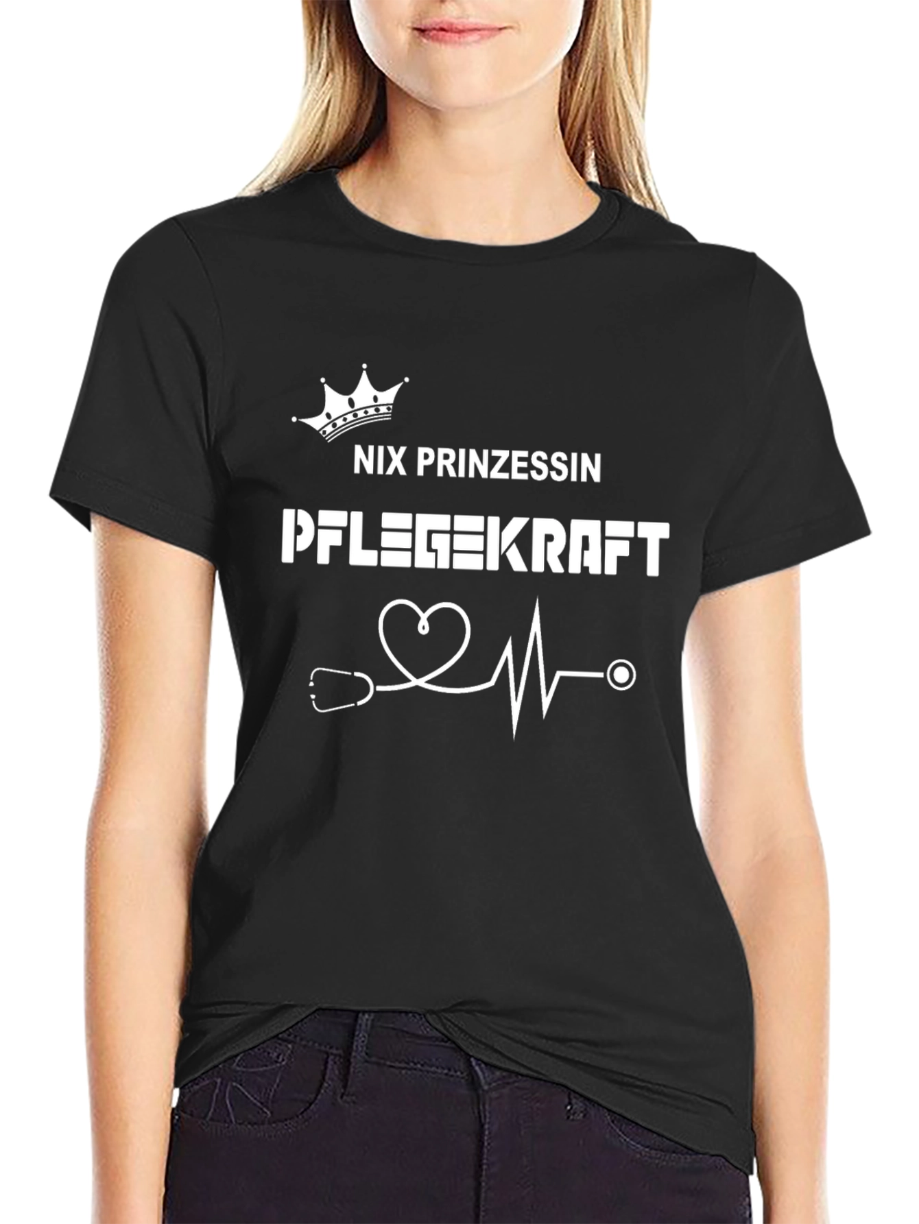 Nix Prinzessin Pflegekraft Nurse T-Shirt