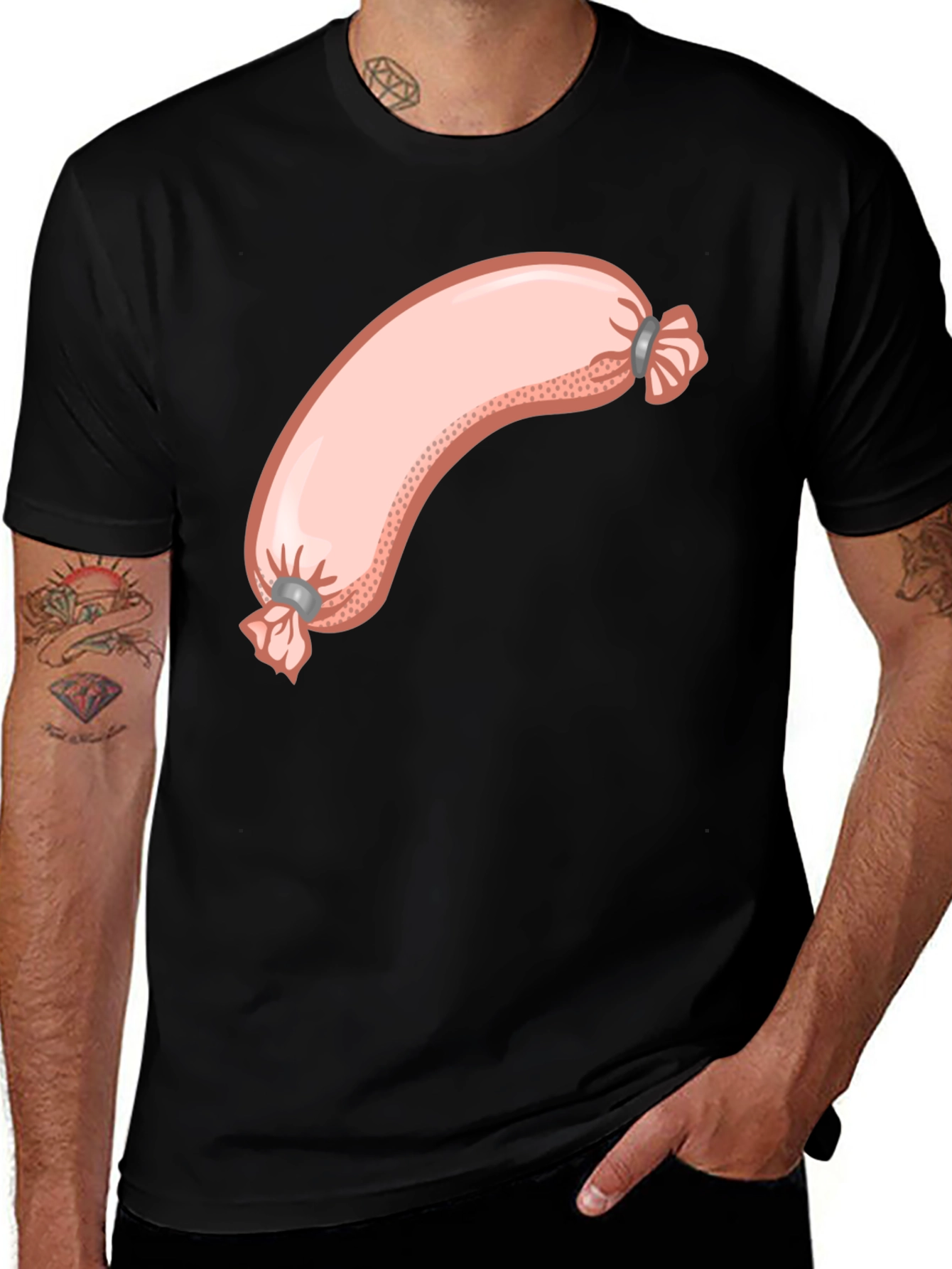 Sausage Graphic Tee - Funny Foodie T-Shirt