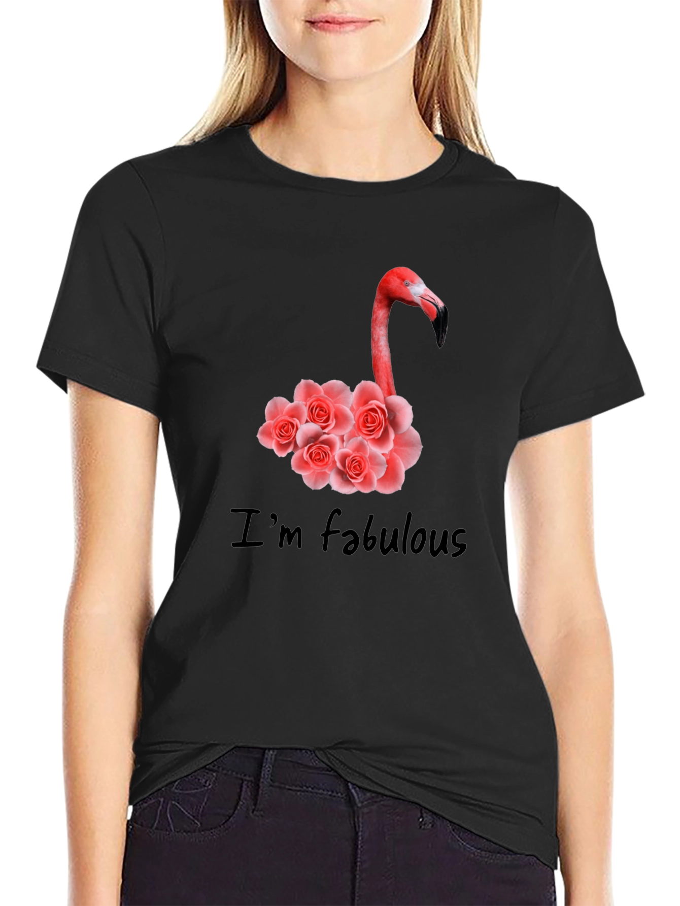 Fabulous Flamingo Floral Graphic Tee