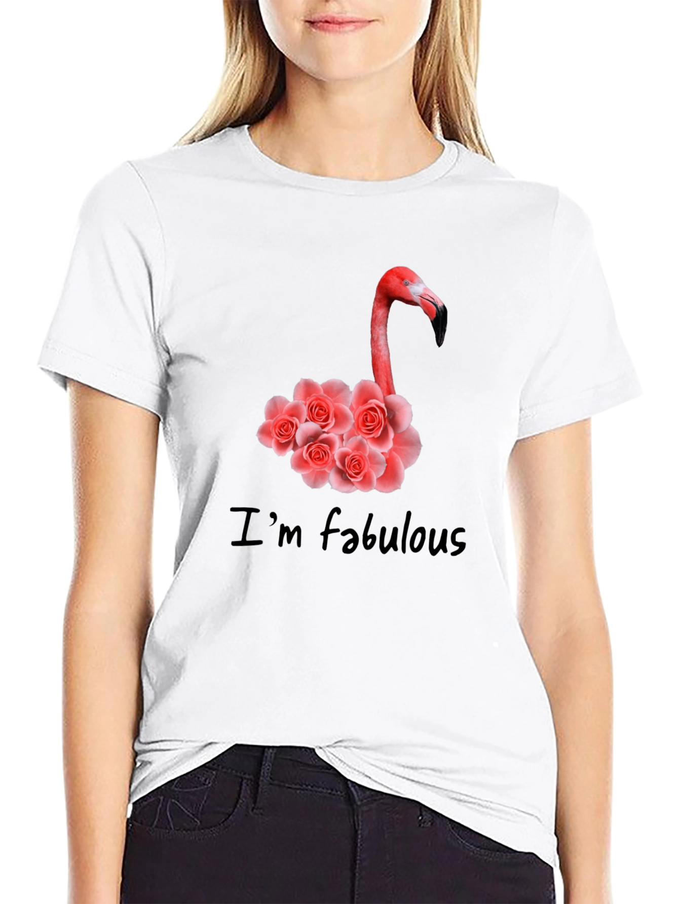 Fabulous Flamingo Floral Graphic Tee