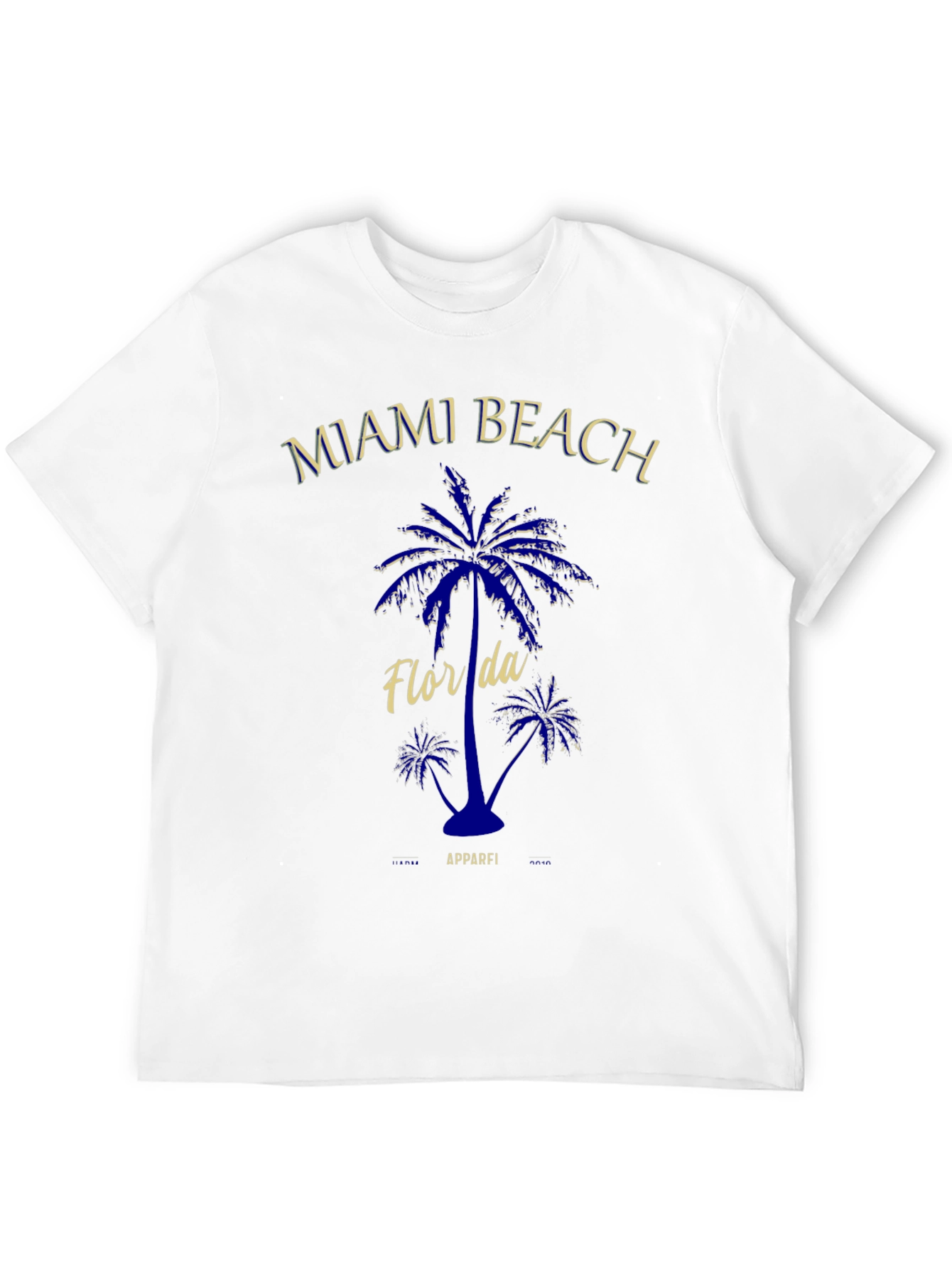 Miami Beach Florida Palm Tree Graphic T-Shirt