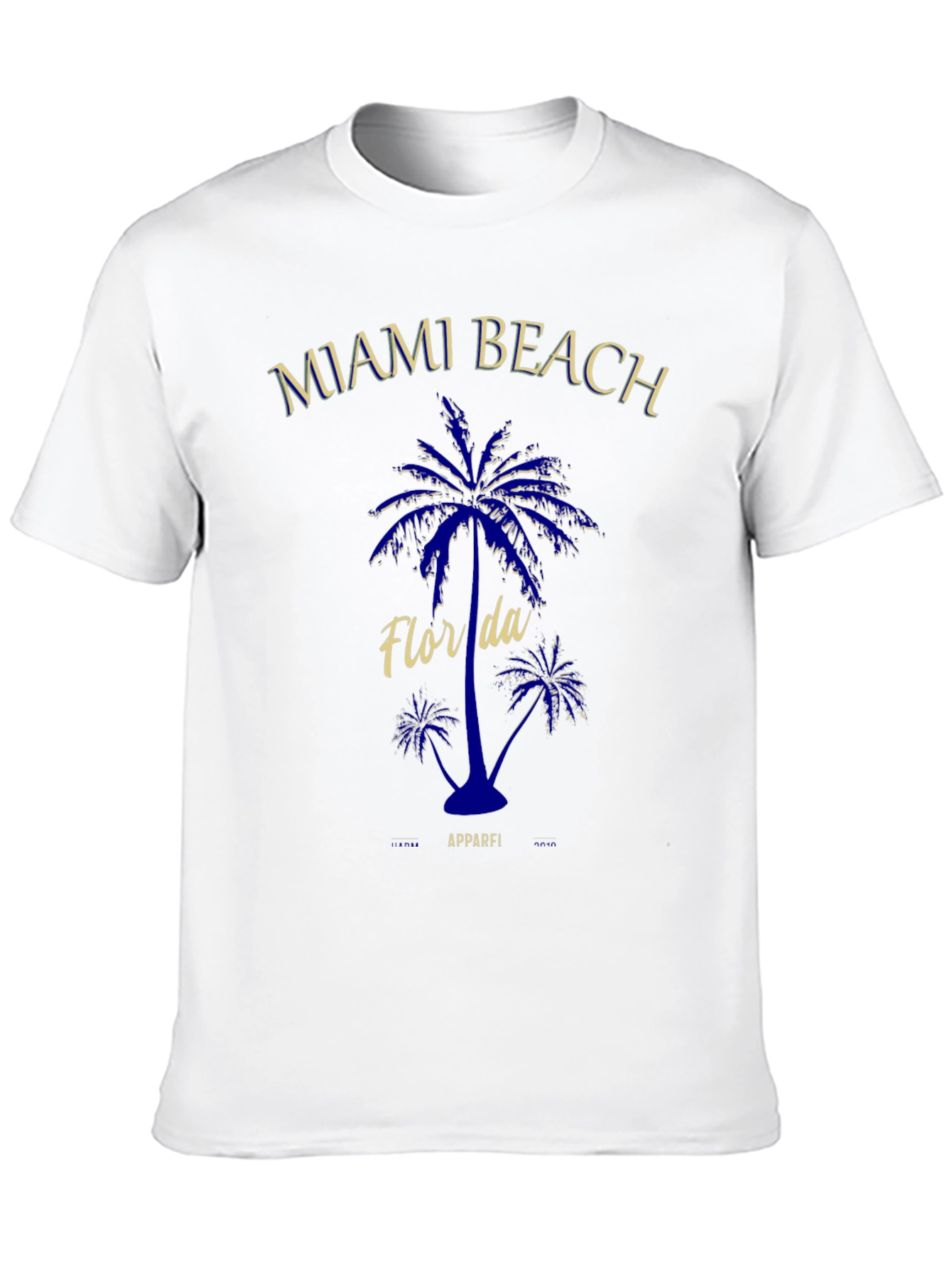 Miami Beach Florida Palm Tree Graphic T-Shirt
