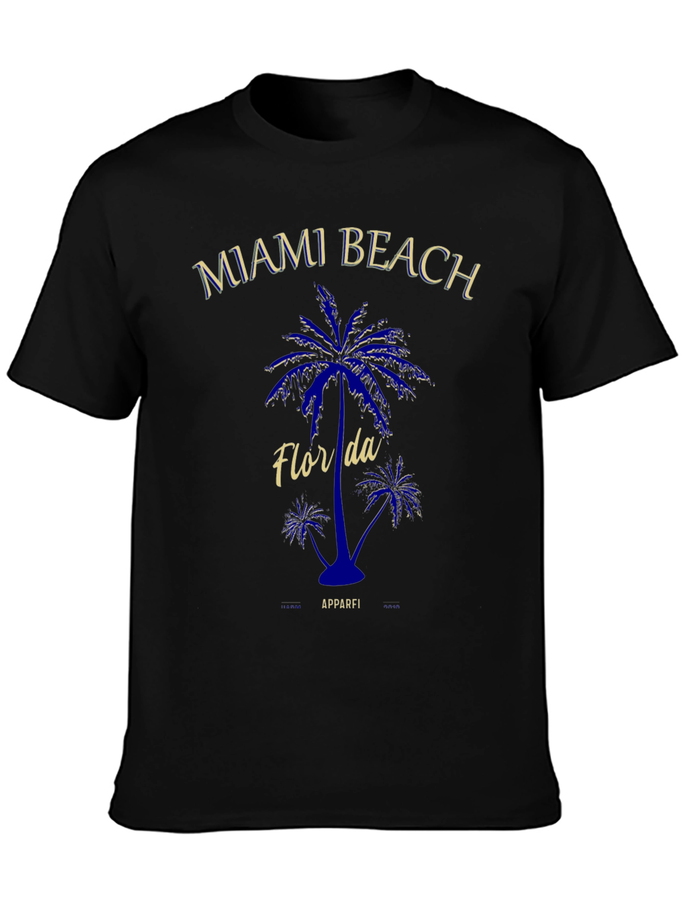Miami Beach Florida Palm Tree Graphic T-Shirt