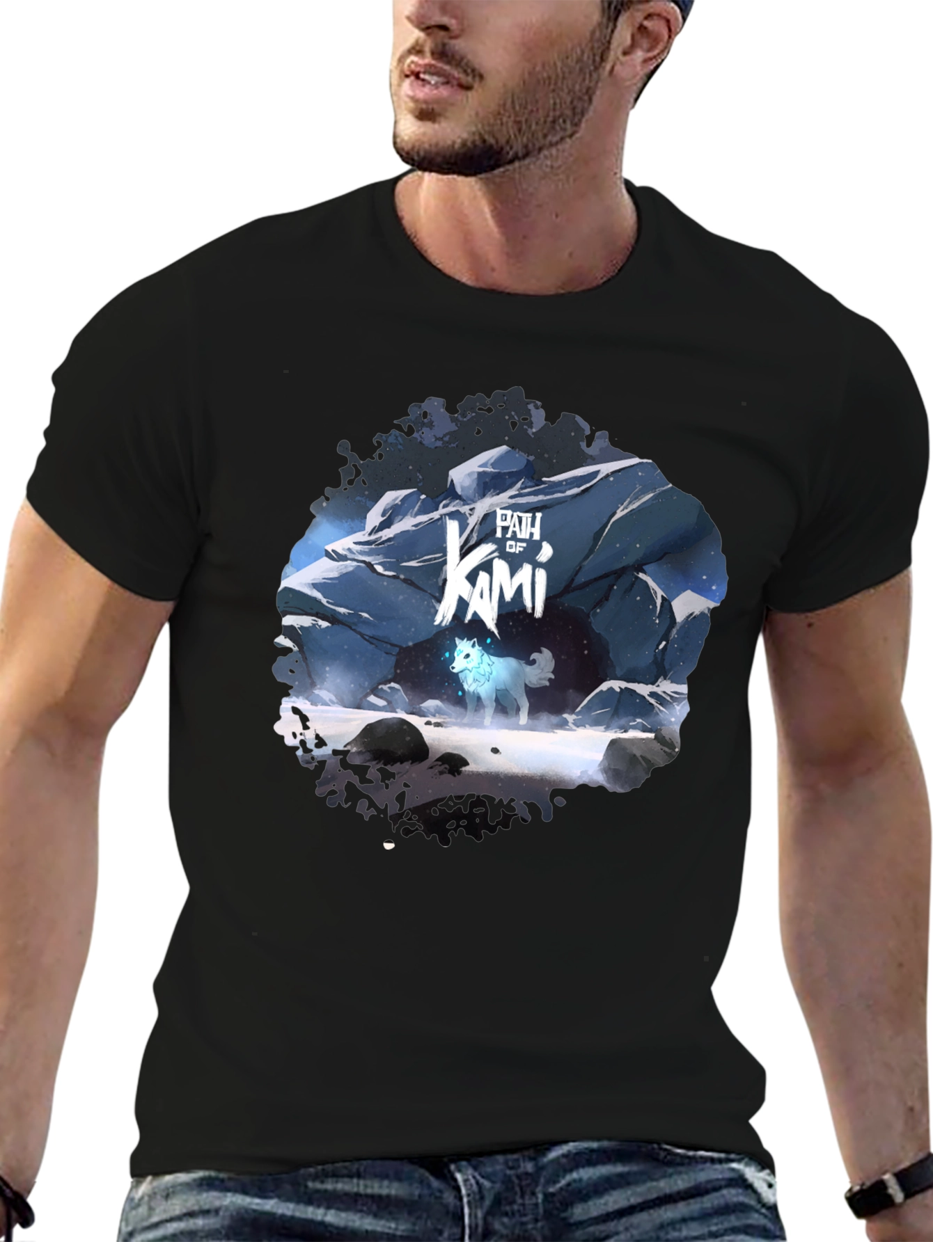 Path of Kami Graphic Tee - Mens Black T-Shirt
