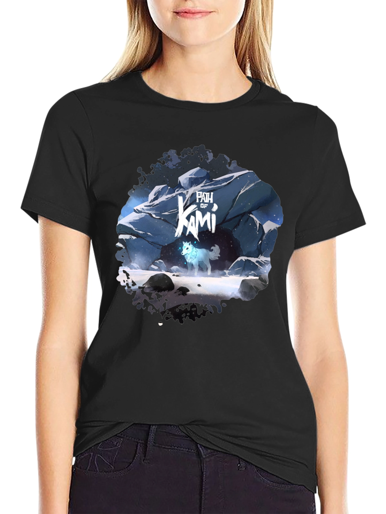 Path of Kami Graphic Tee - Mens Black T-Shirt